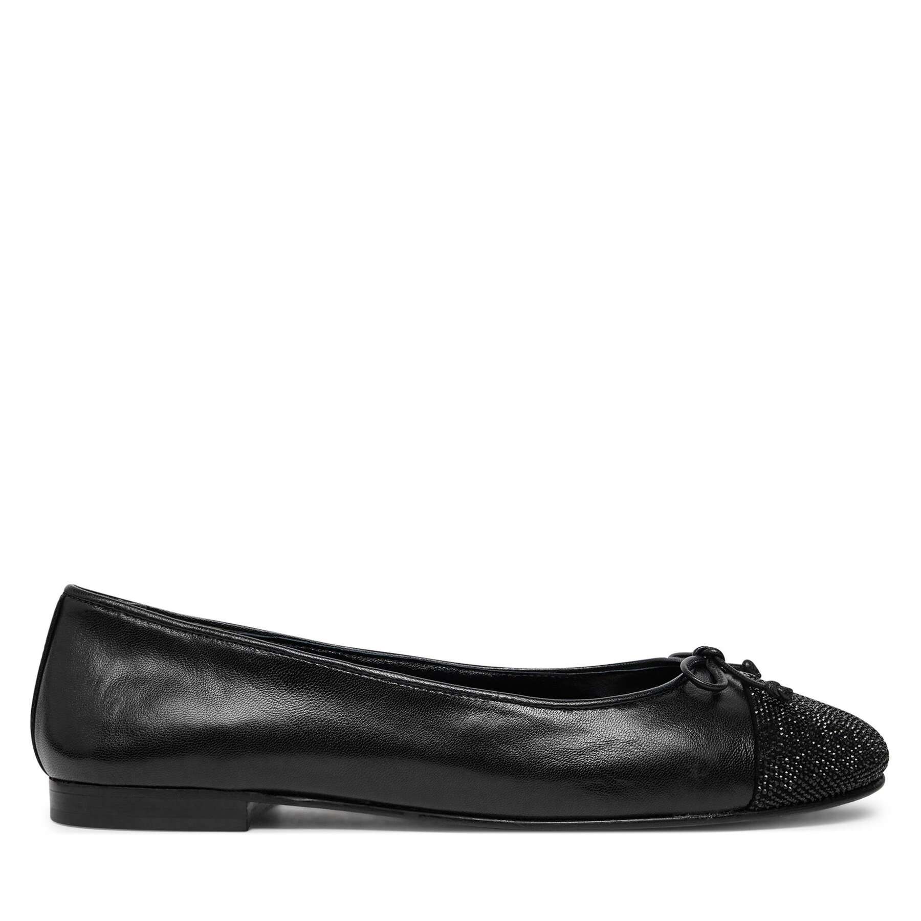 Ballerine Tory Burch Cap-Toe Pave Ballet 166214 Nero