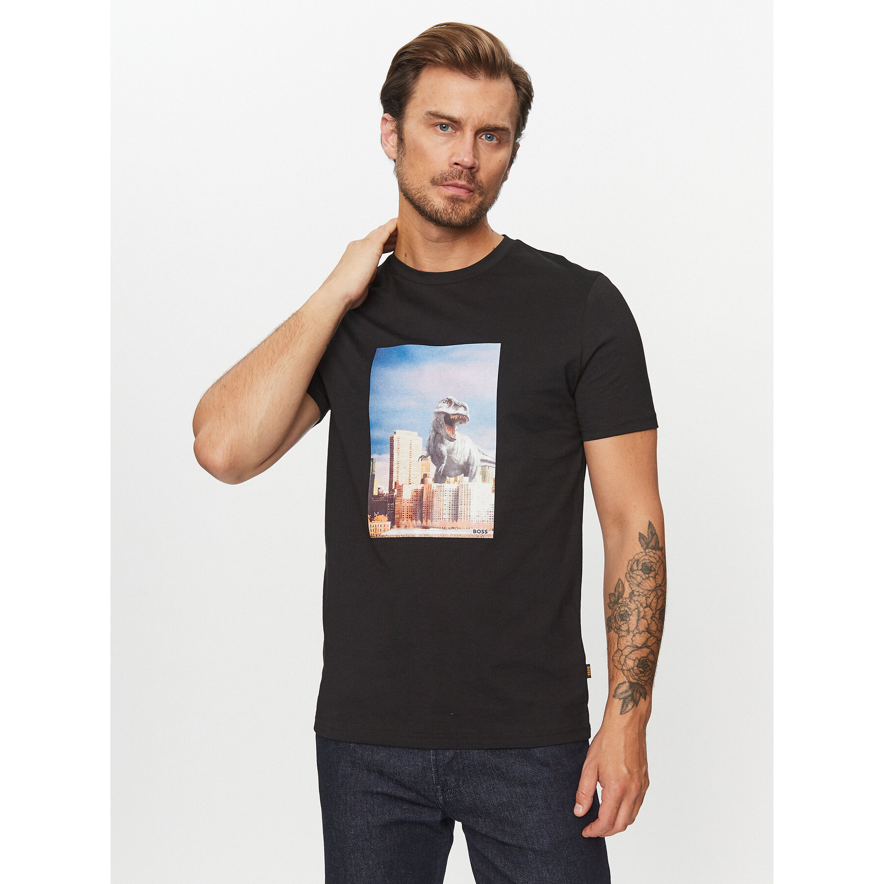 Boss T-shirt Tefragile 50503535 Nero Regular Fit