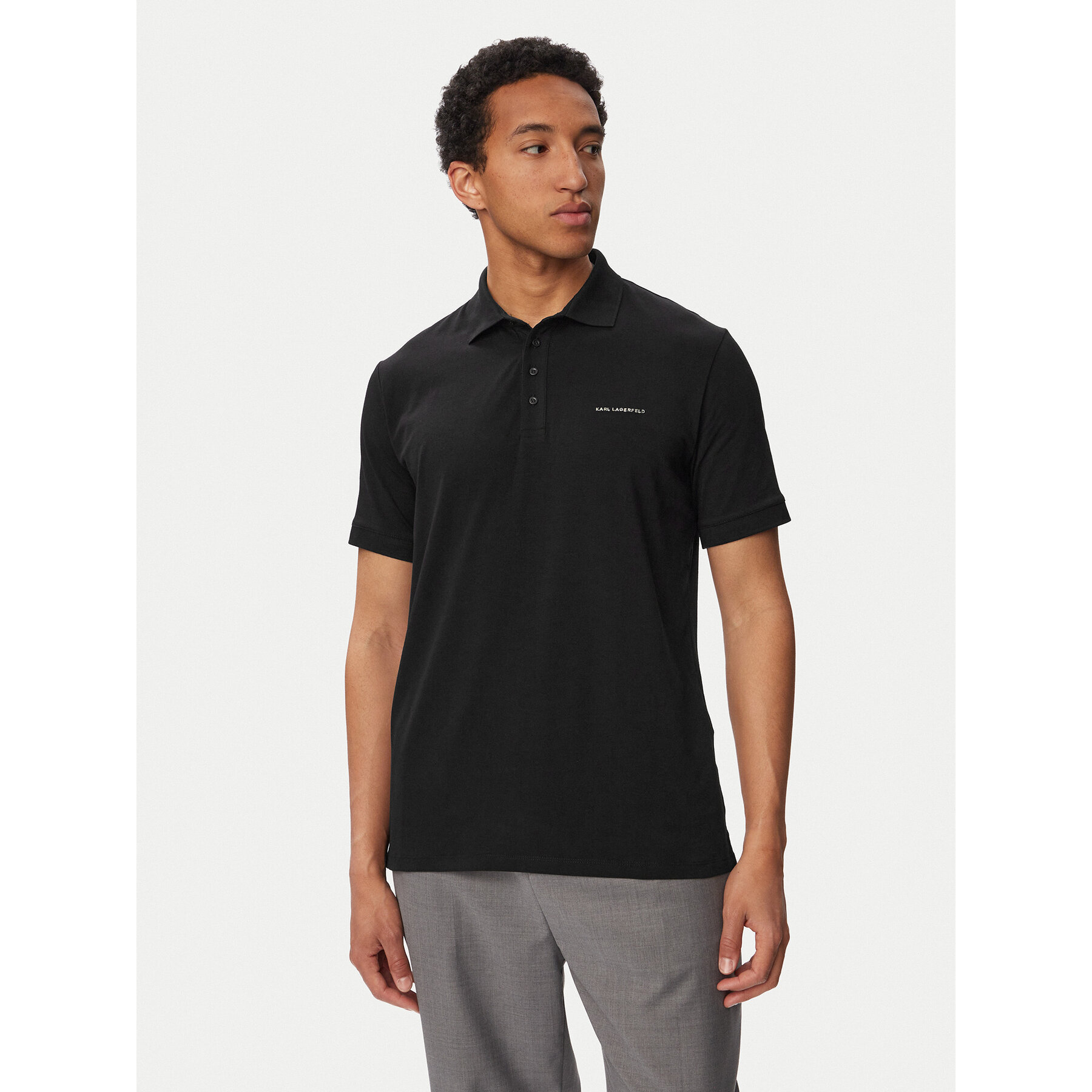 KARL LAGERFELD Poloshirt 745015 563235 Schwarz Regular Fit