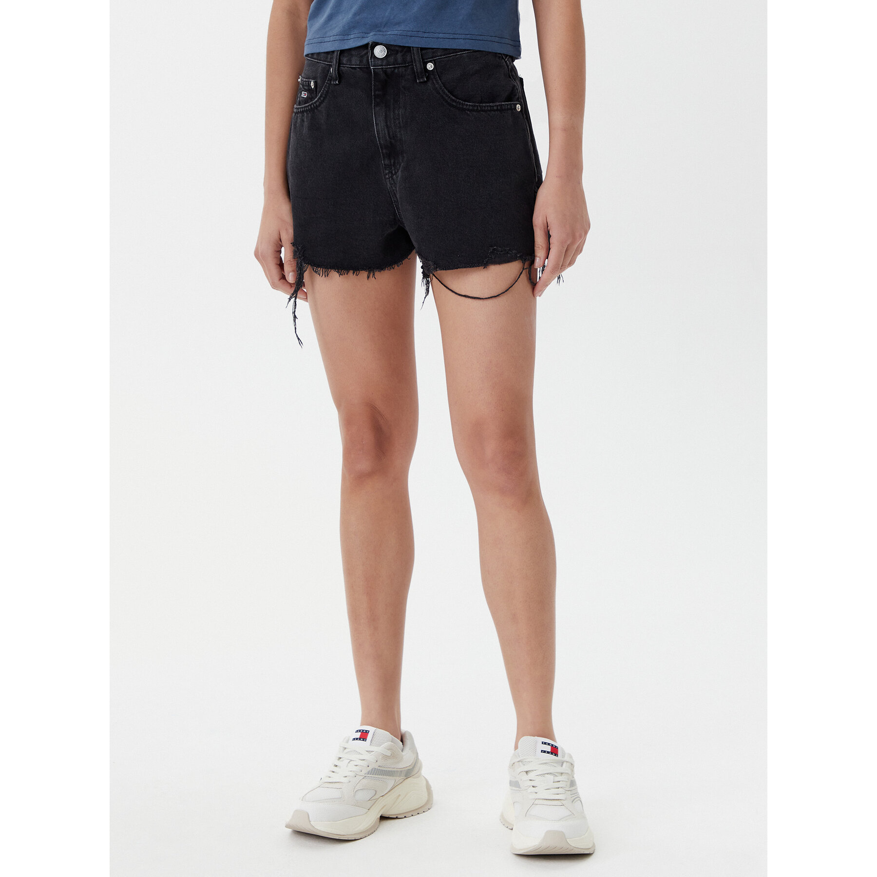 Tommy Jeans Jeansshorts DW0DW20097 Schwarz Regular Fit
