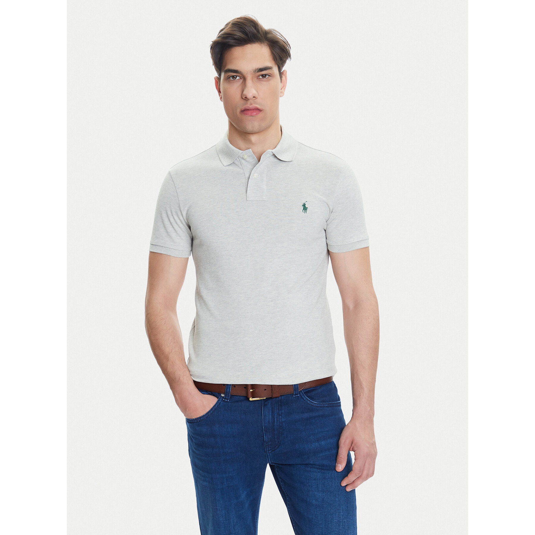 Polo Ralph Lauren Pólóing 710536856463 Szürke Slim Fit