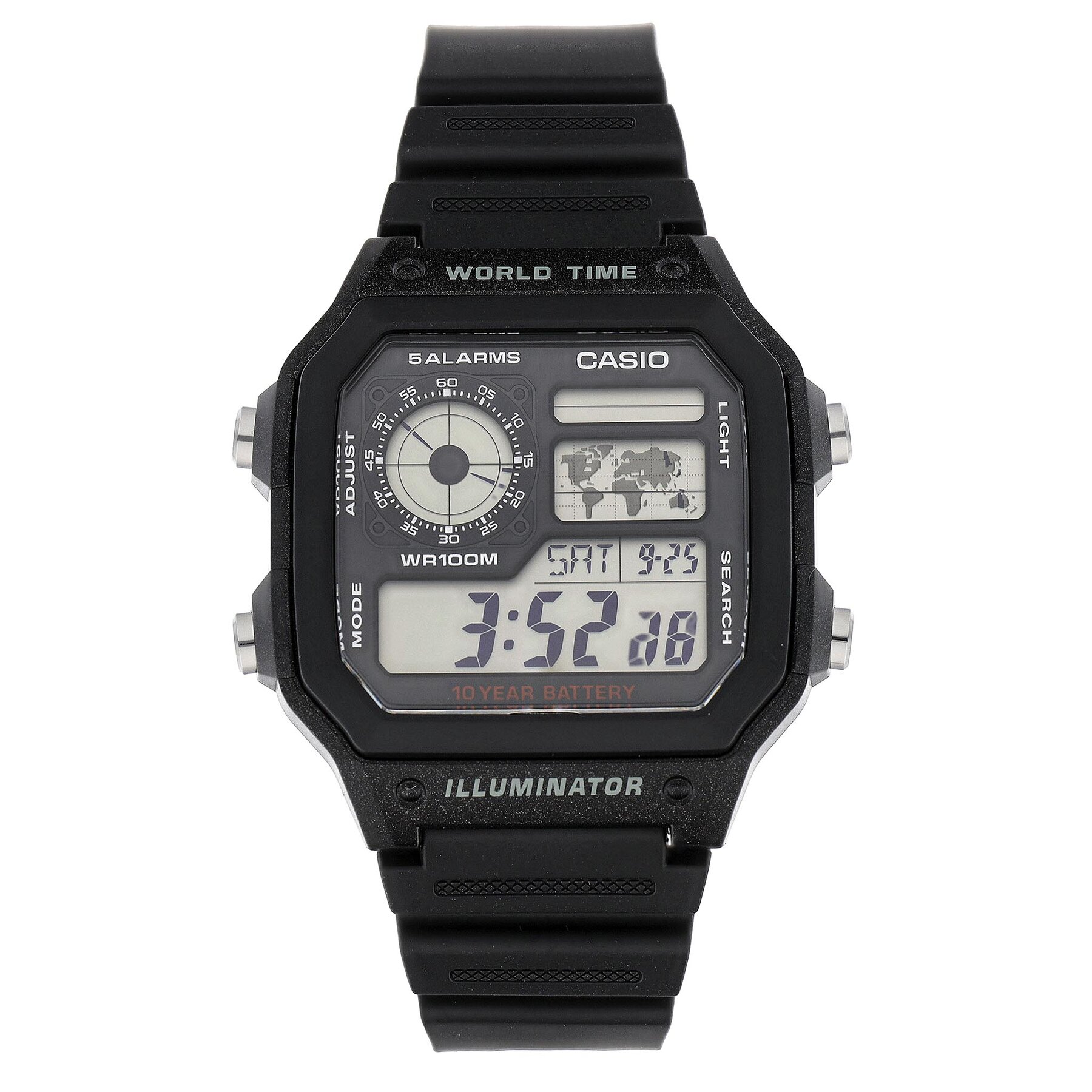 Ročna ura Casio AE-1200WH-1AVEF Črna