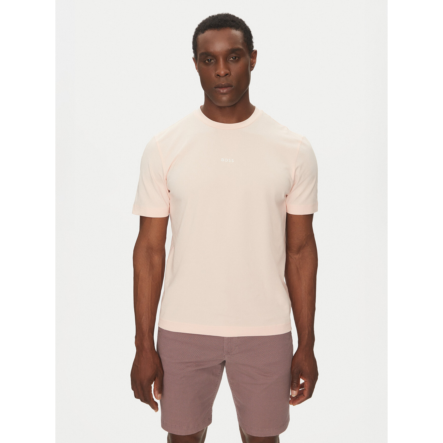 BOSS T-shirt Tchup 50473278 Rosa Relaxed Fit