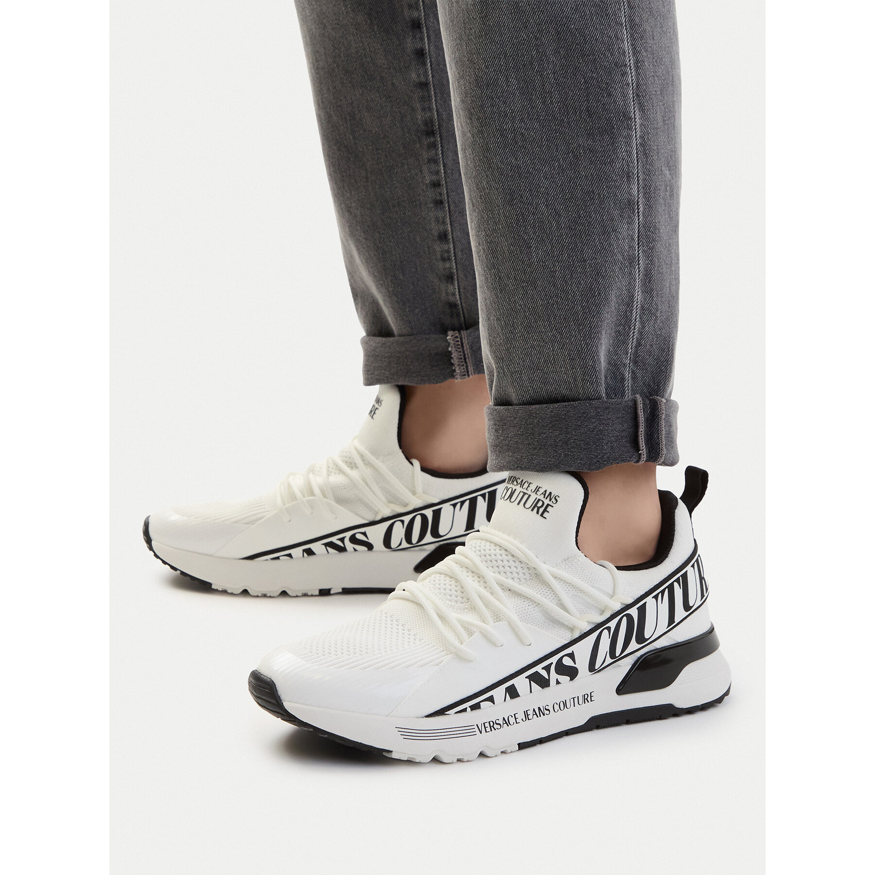 Sneakers Versace Jeans Couture 80YA3SA3 Alb