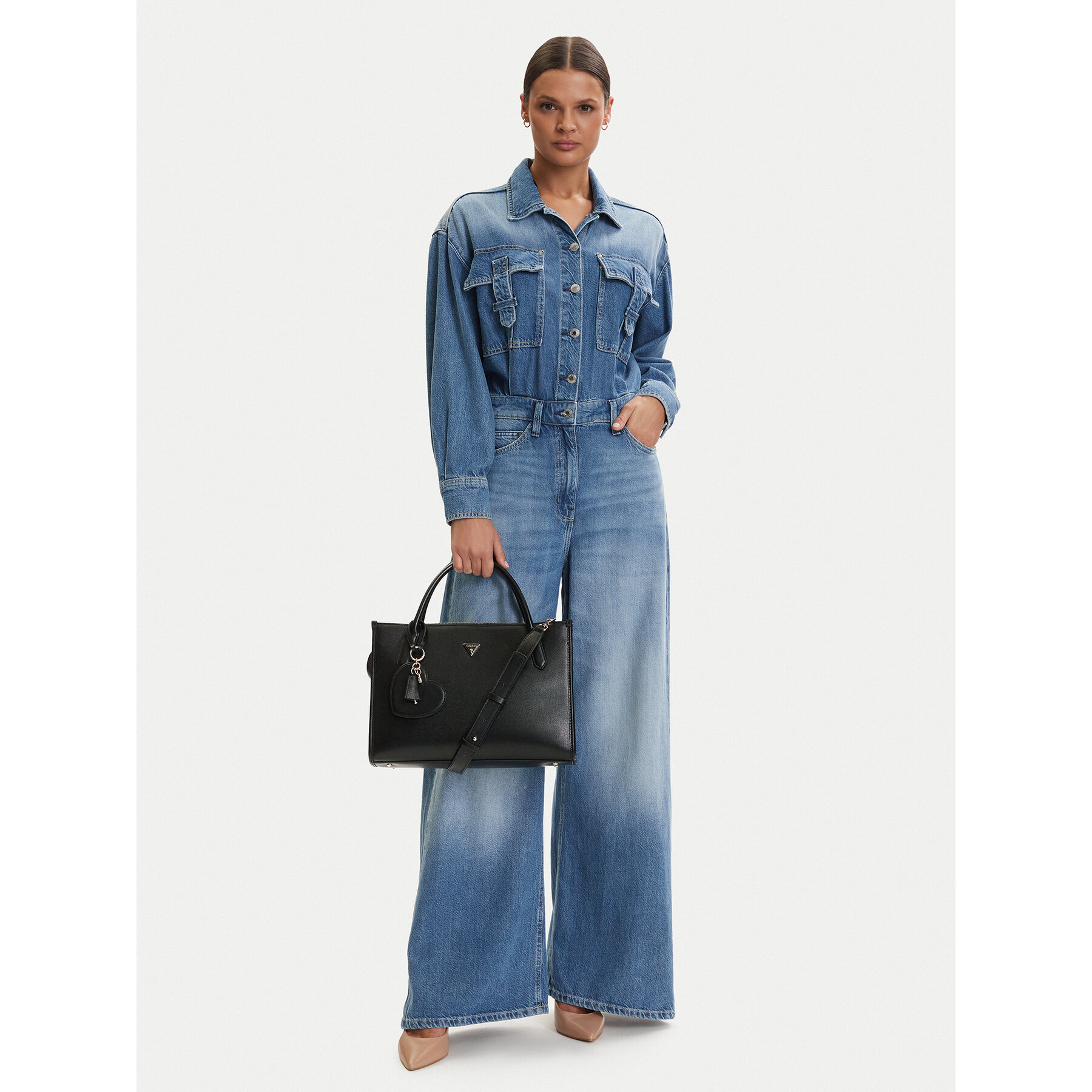 Geantă Guess Isobel HWBG99 32220 Negru