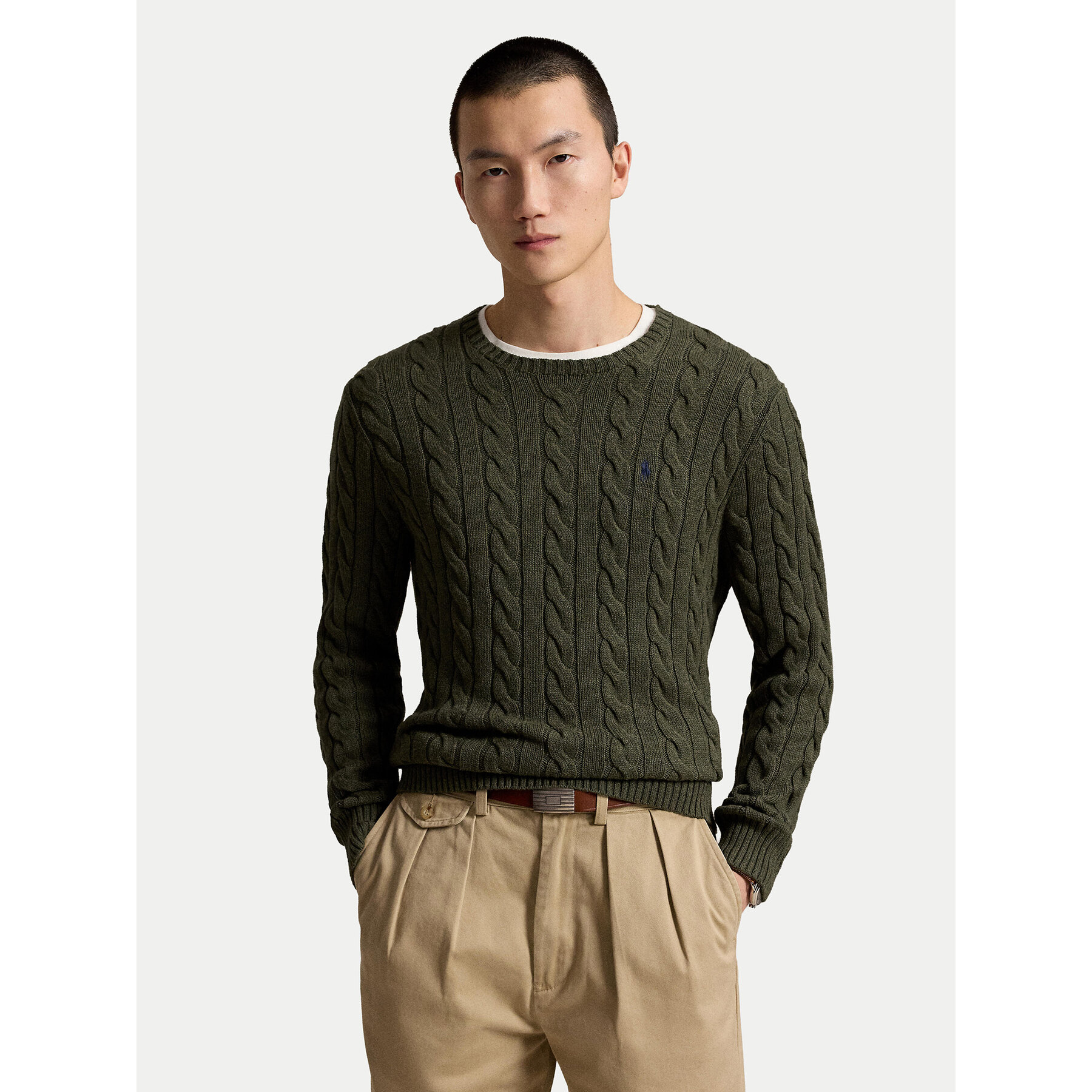 Polo Ralph Lauren Pullover 710775885554 Dunkelgrün Regular Fit