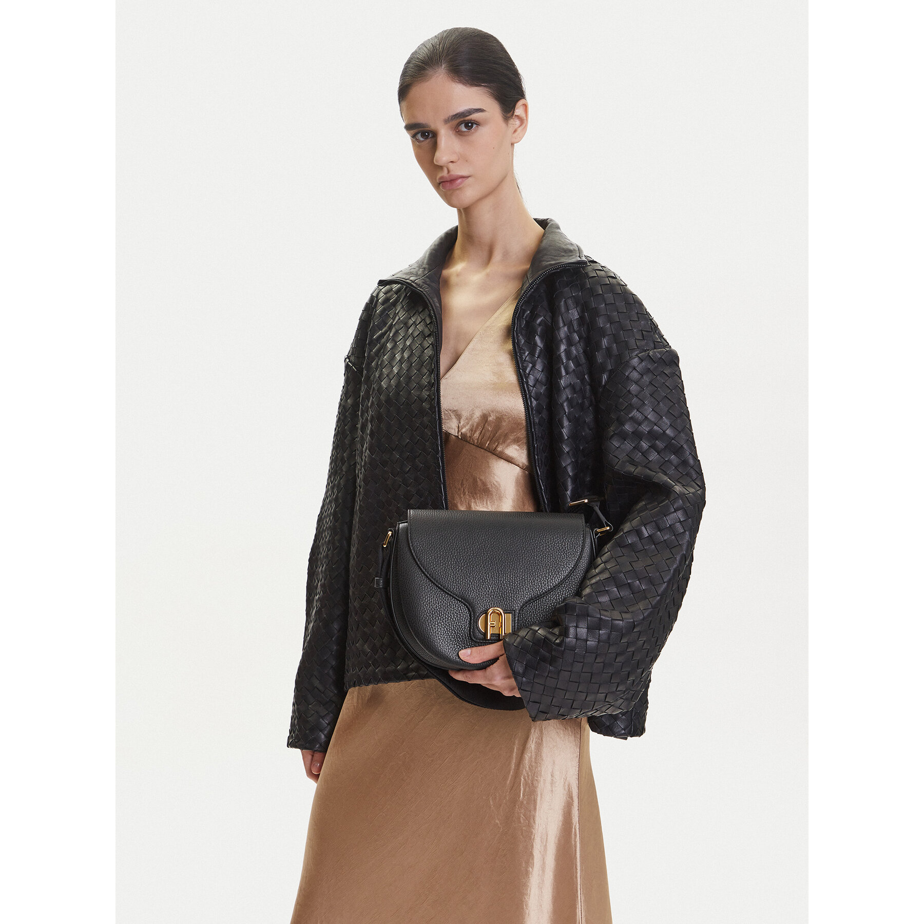 Τσάντα Furla Lotus WB01605 BX3916 N9800 Μαύρο