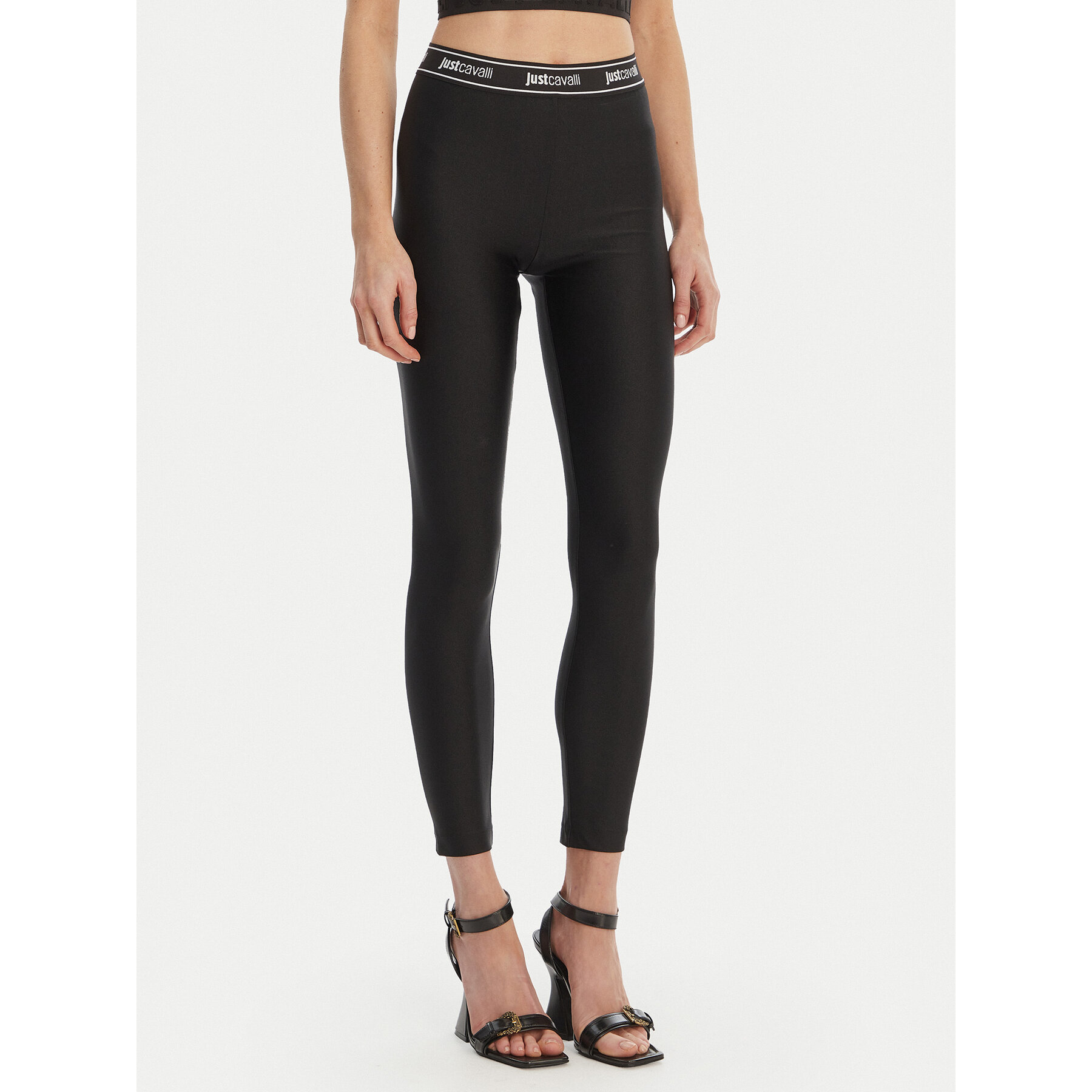 Just Cavalli Leggings 80PAC100 J0108 Schwarz Skinny Fit