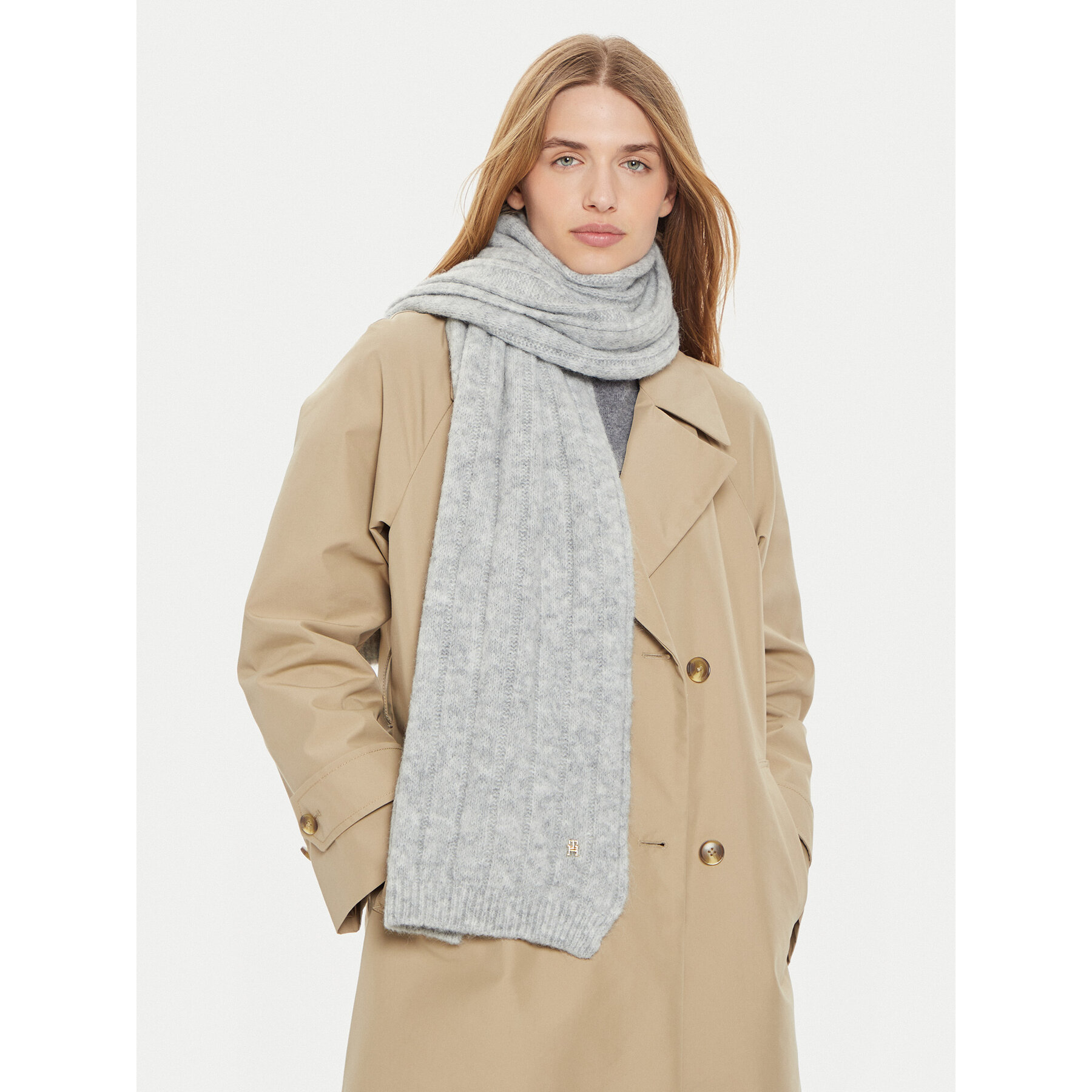 Bufanda Tommy Hilfiger Timeless AW0AW16655 Gris