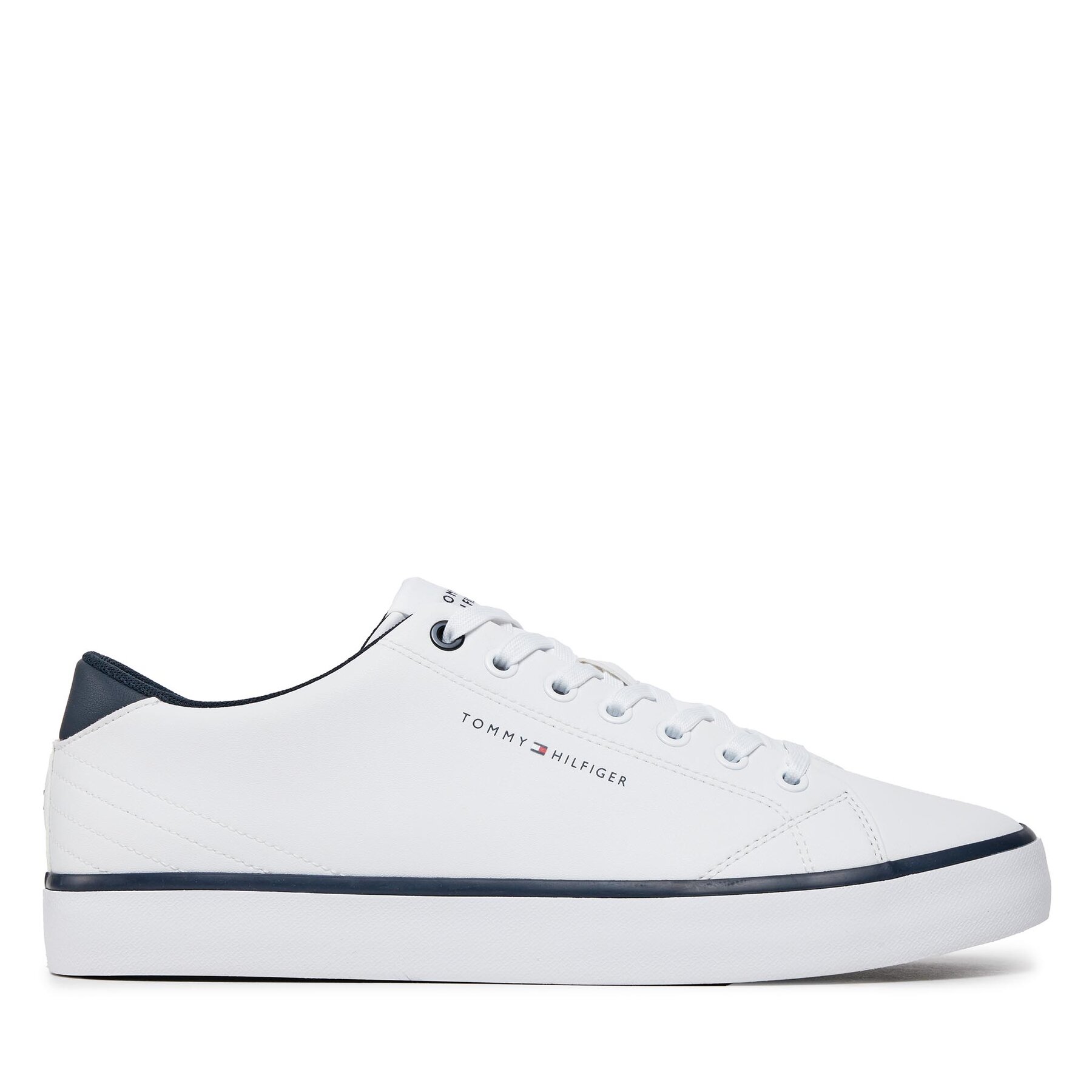 Sneakers Tommy Hilfiger Th Hi Vulc Core Low Leather FM0FM05041 Blanc