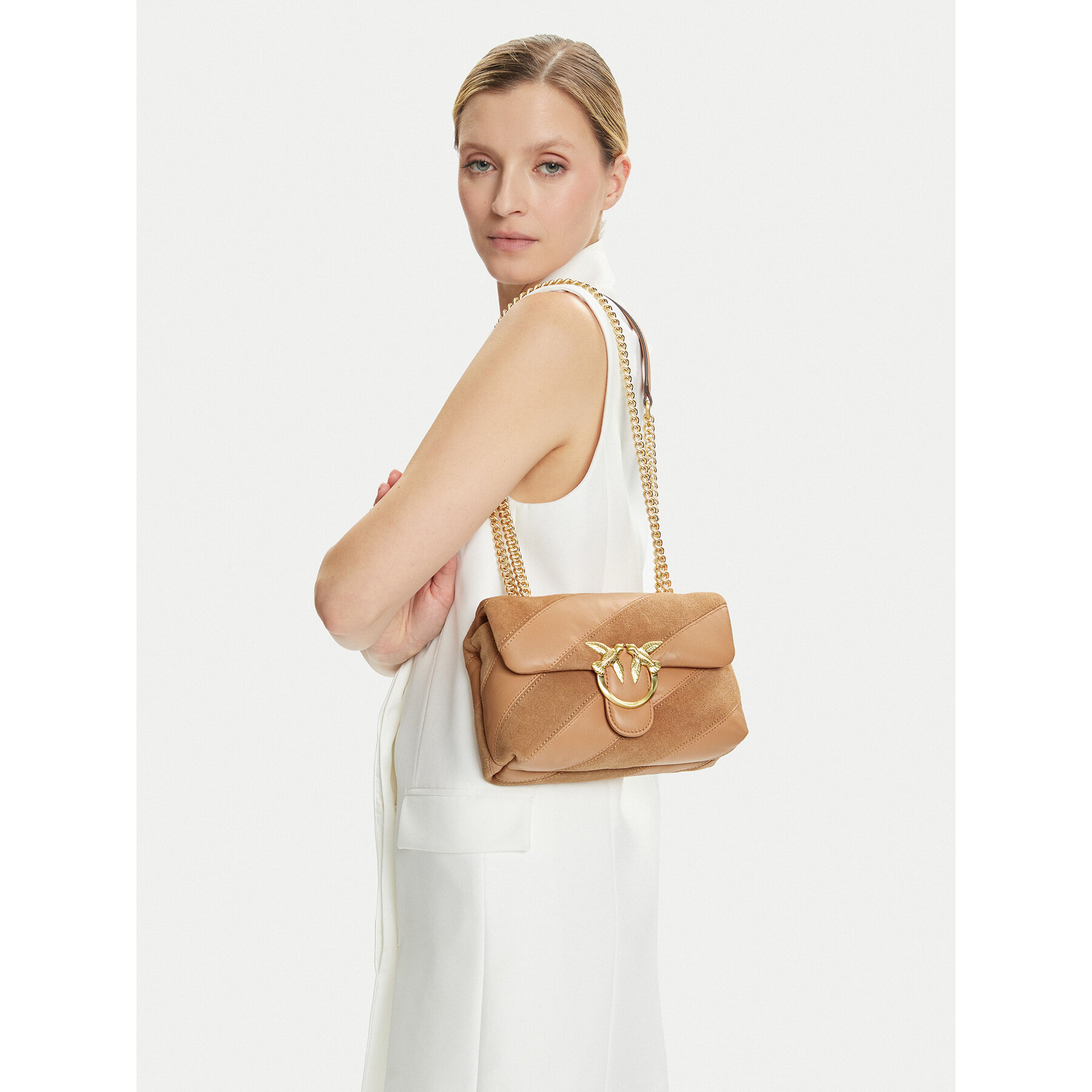 Borsetta PINKO Love Puff Mini Cl AI 25-26 PLTT 100039 A2JY Rosa