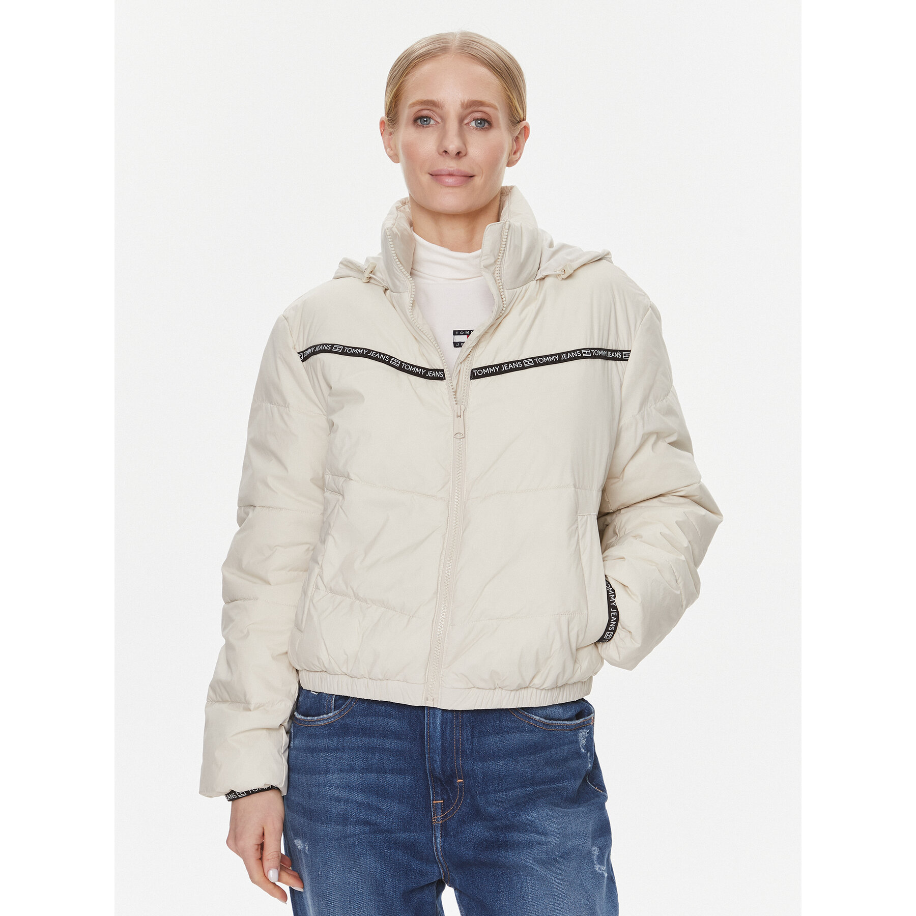 Tommy Jeans Übergangsjacke DW0DW17238 Beige Regular Fit