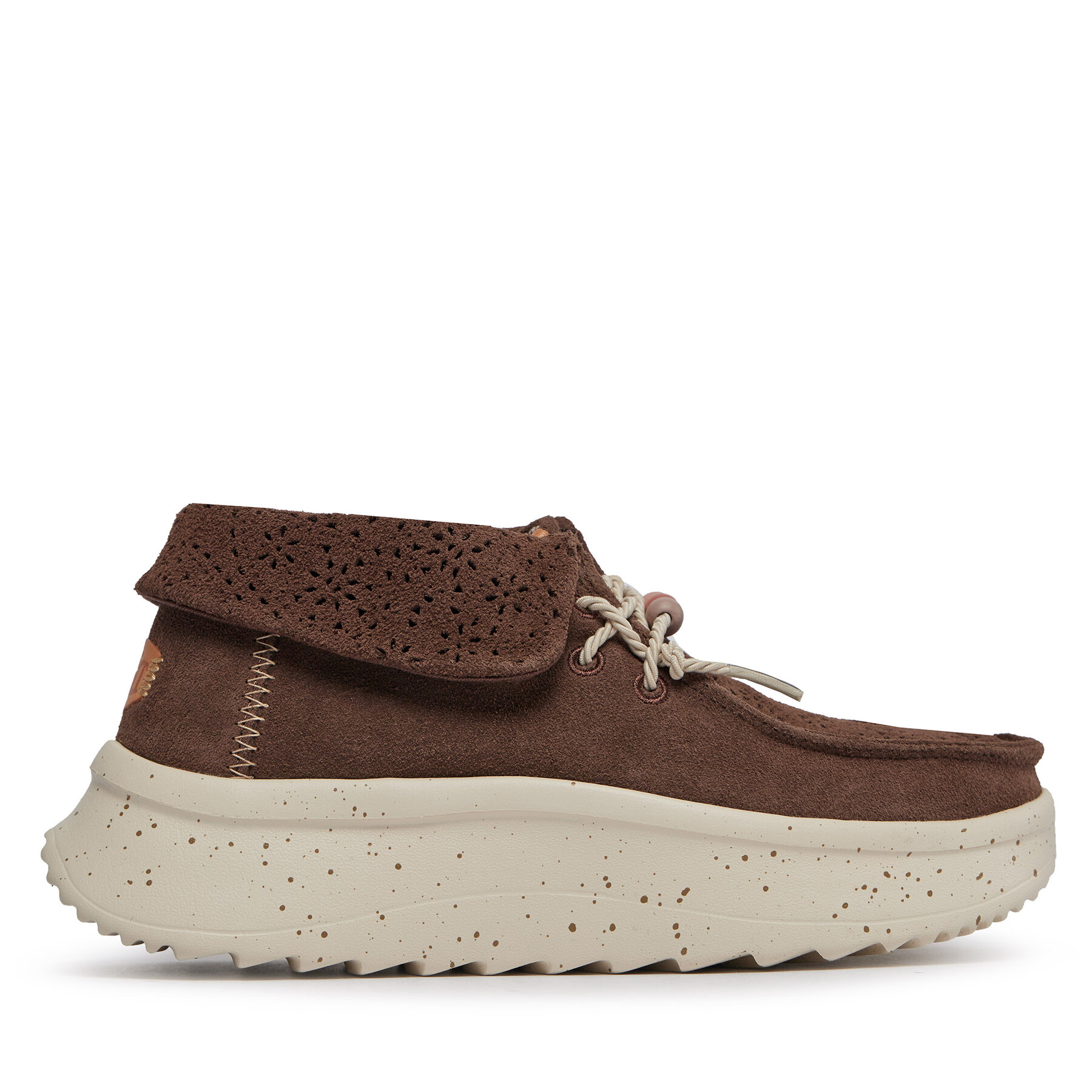 Damskie Półbuty Hey Dude, Rozmiar 36 Brązowy Wendy Peak Fold Boot Suede 40256-204