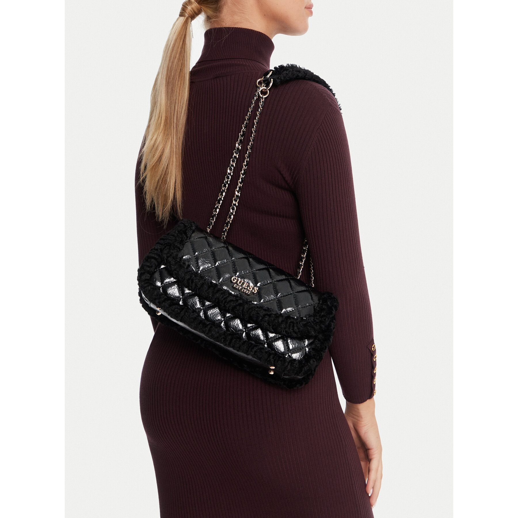 Táska Guess Cristi HWTG81 39210 Fekete