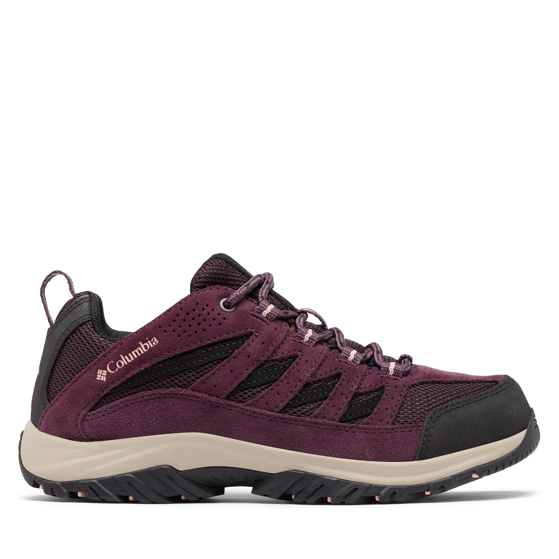 Damen Trekkingschuhe Columbia, Schuhgröße 37, Dunkelrot, Crestwood 1781141