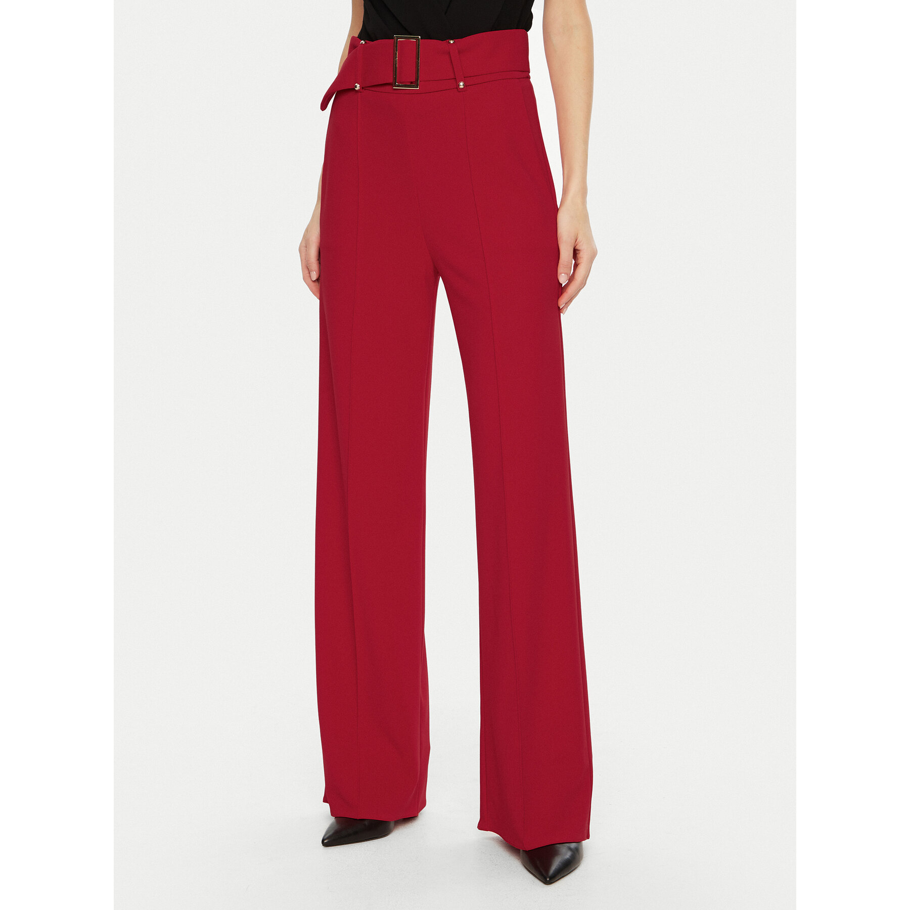 Rinascimento Stoffhose CFC0121912003 Rot Regular Fit