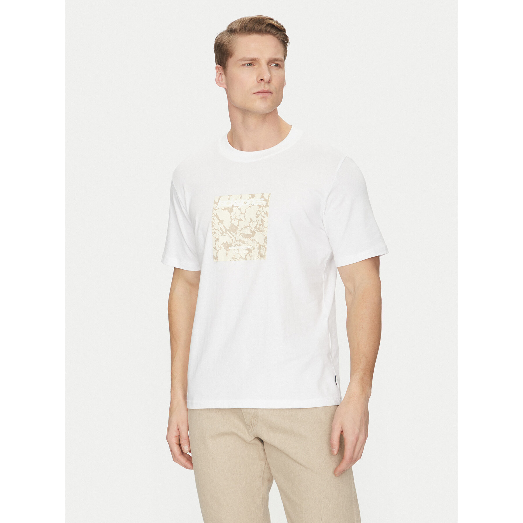 Jack & Jones Póló Tarmac 12273239 Fehér Regular Fit