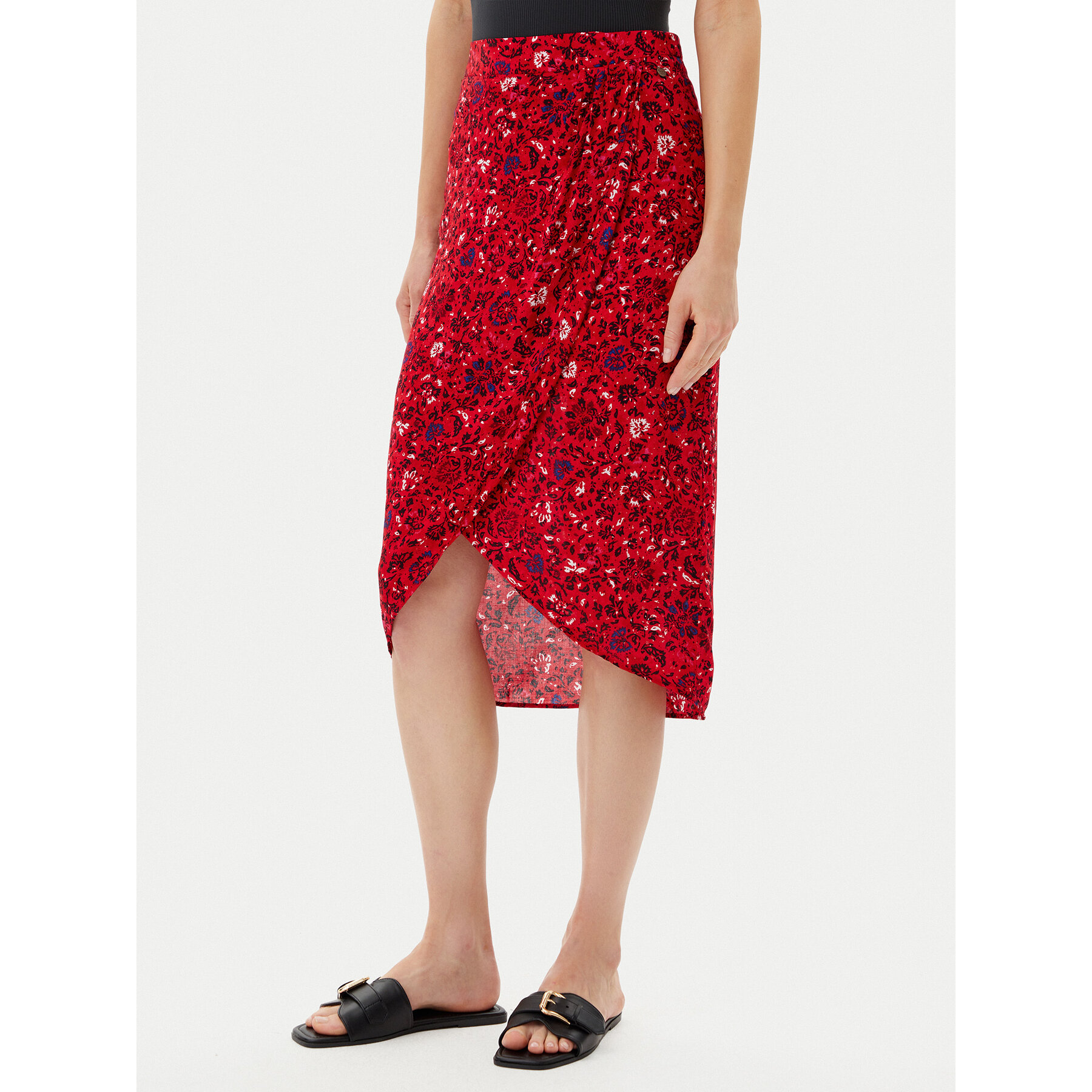 Pepe Jeans Midirock Clau PL901199 Rot Slim Fit