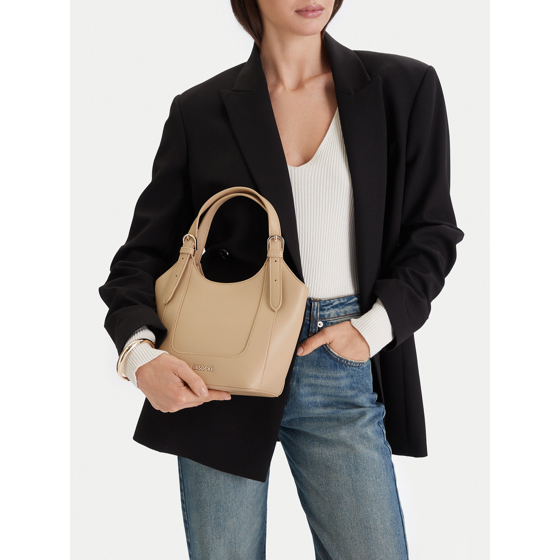 Дамска чанта Lasocki CEO-LSK-M-003-09 Бежов