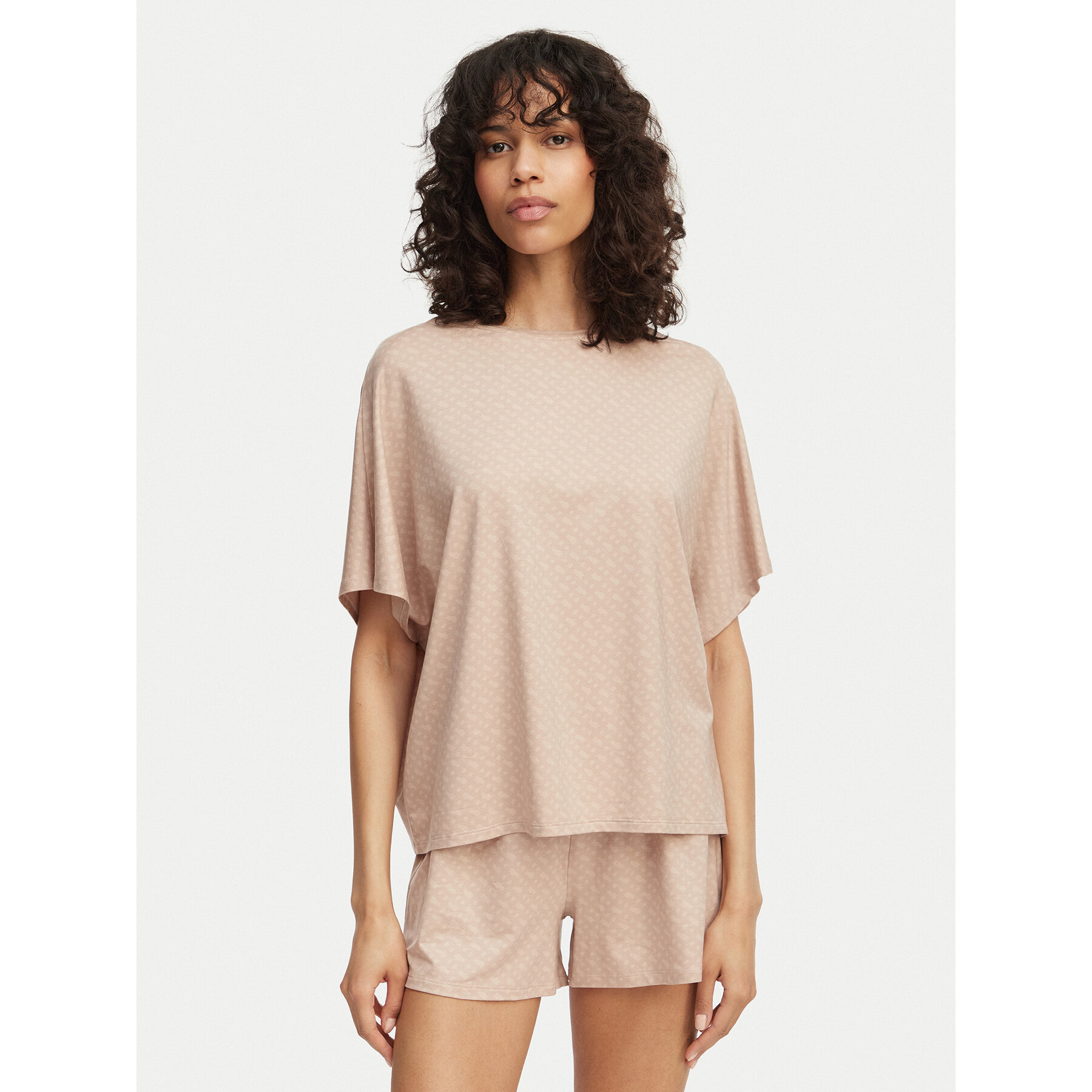 BOSS Pyjama-T-Shirt 50561029 Beige Oversize