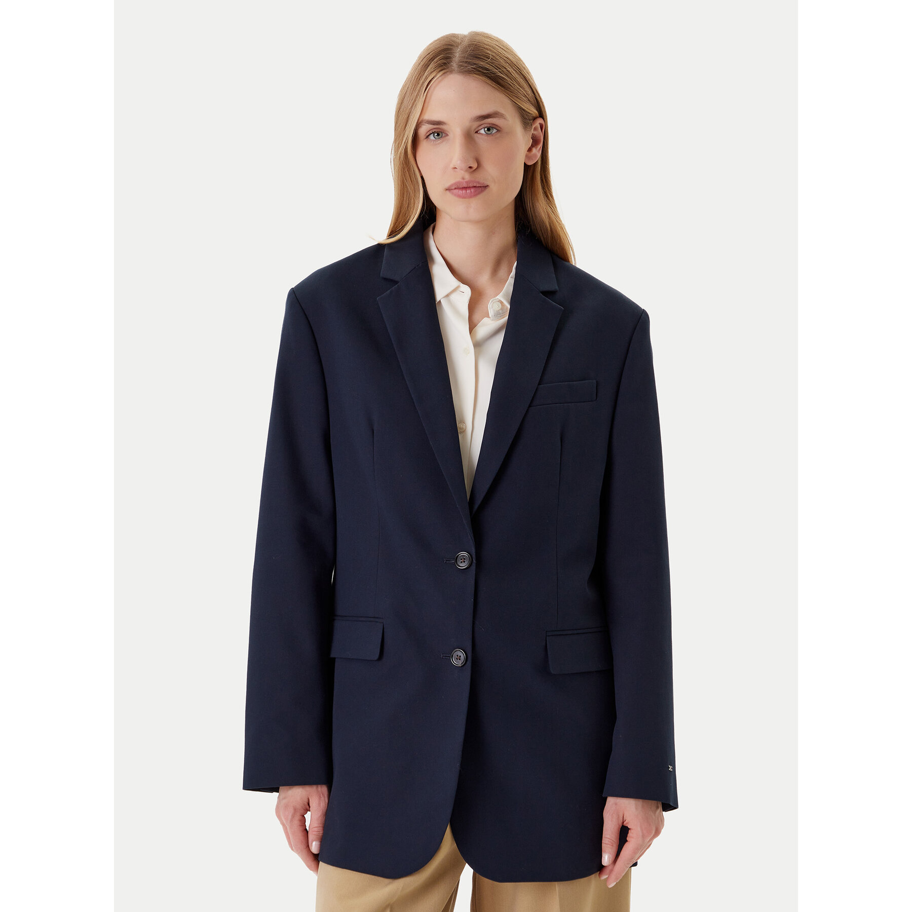 Tommy Hilfiger Sakko Elevated WW0WW46808 Dunkelblau Relaxed Fit