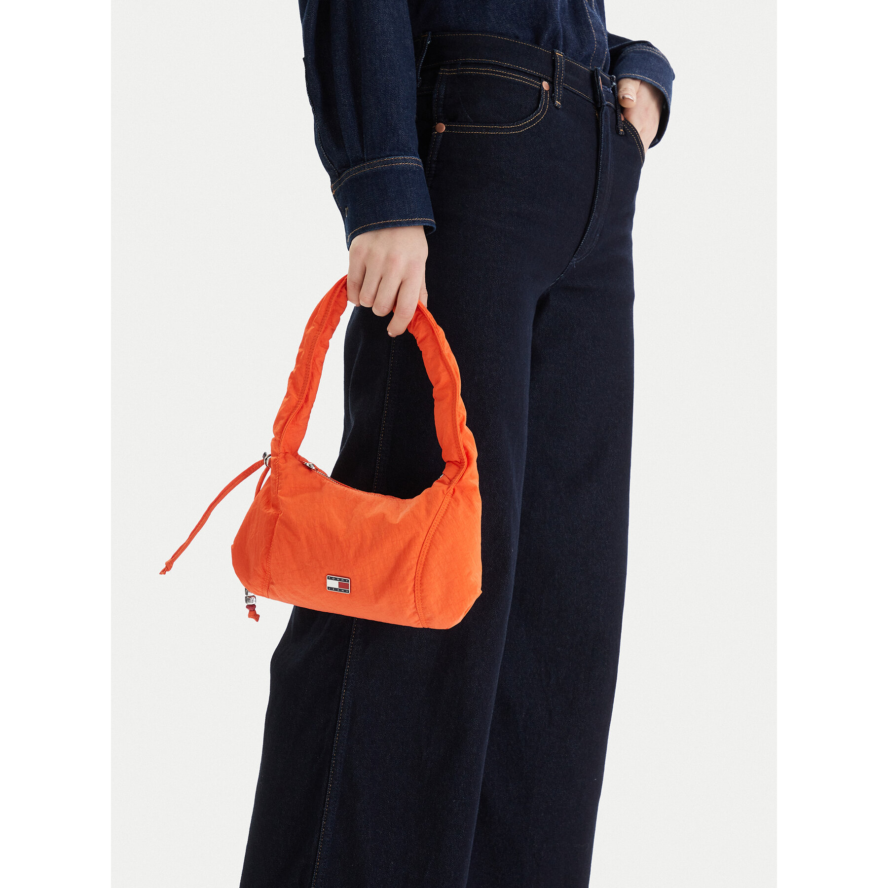 Geantă Tommy Jeans Tjw Casual Shoulder Bag AW0AW18068 Portocaliu