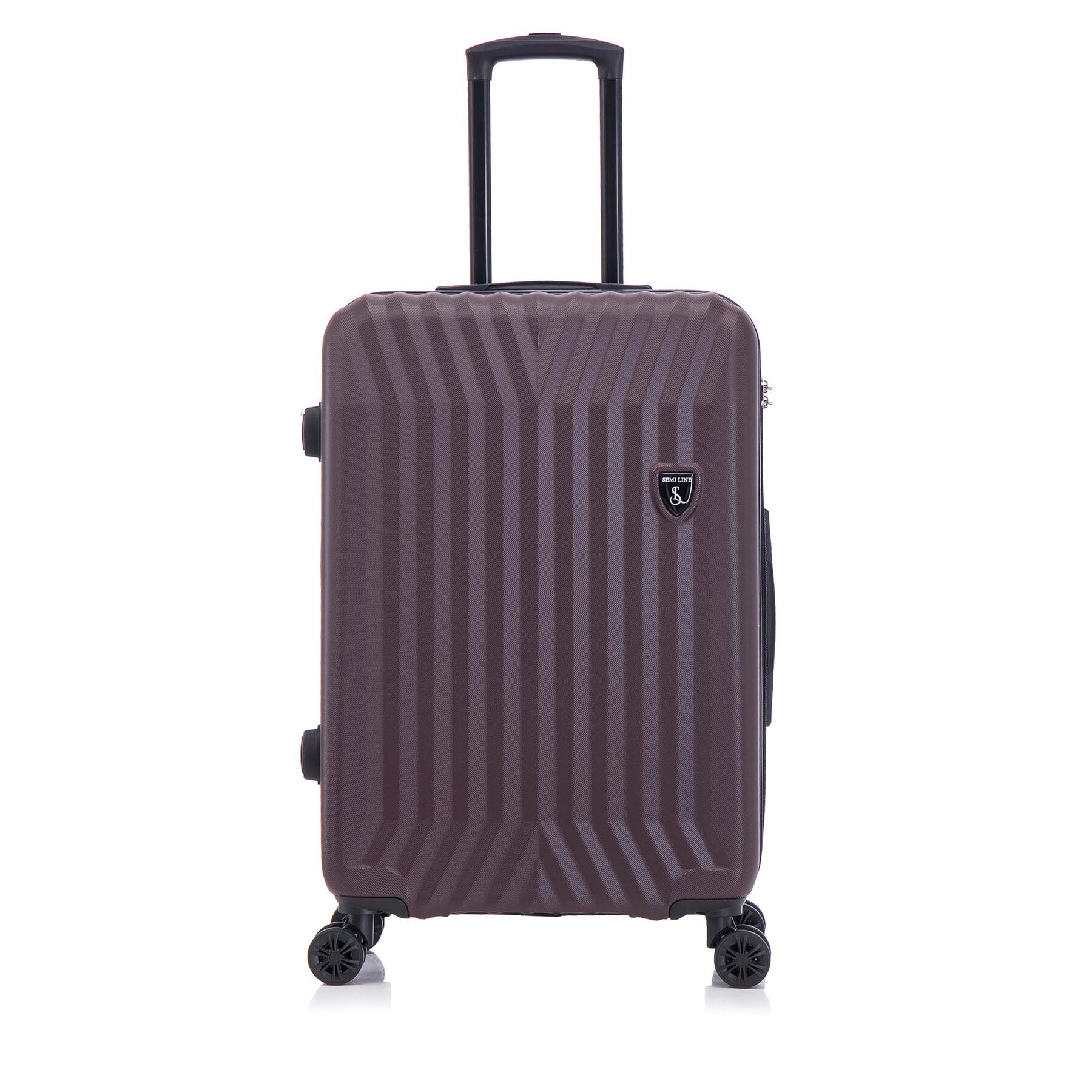 Medelstor resväska Semi Line T5856-2 Brun