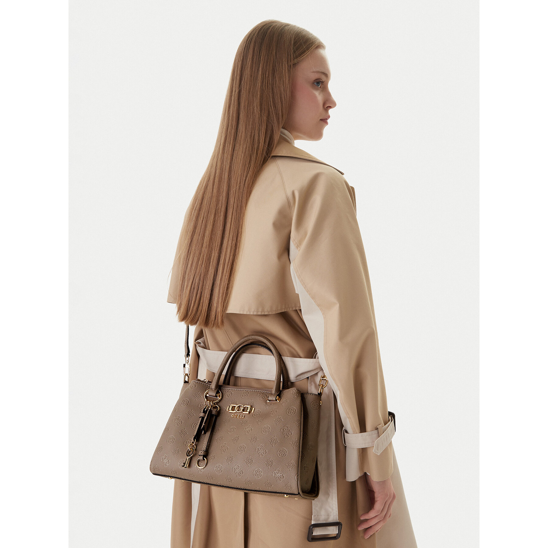 Geantă Guess Anise HWPD99 16060 Bej
