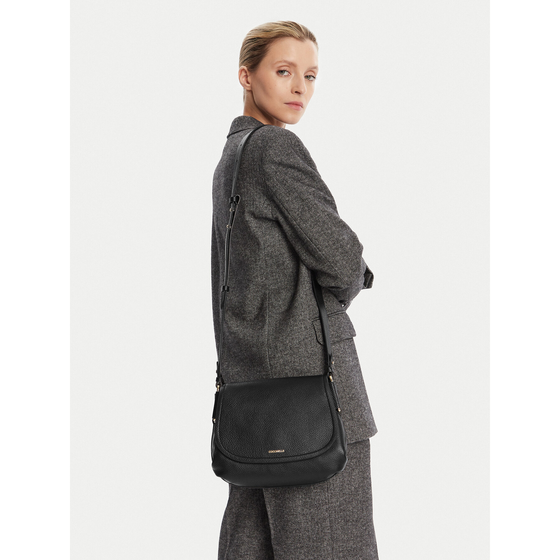 Geantă Coccinelle T95 Coccinellerebekka E1 T95 15 02 01 Negru