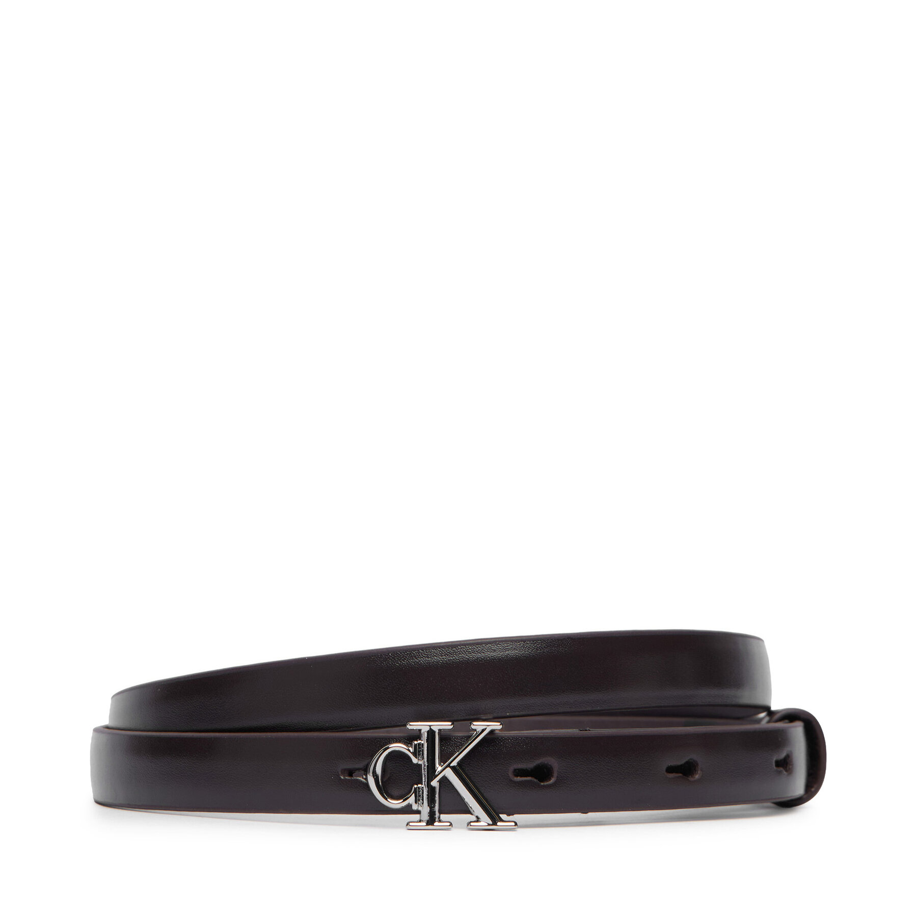 Pas Calvin Klein Round Ck Buckle Smooth 15Mm LV04F7085G Črna