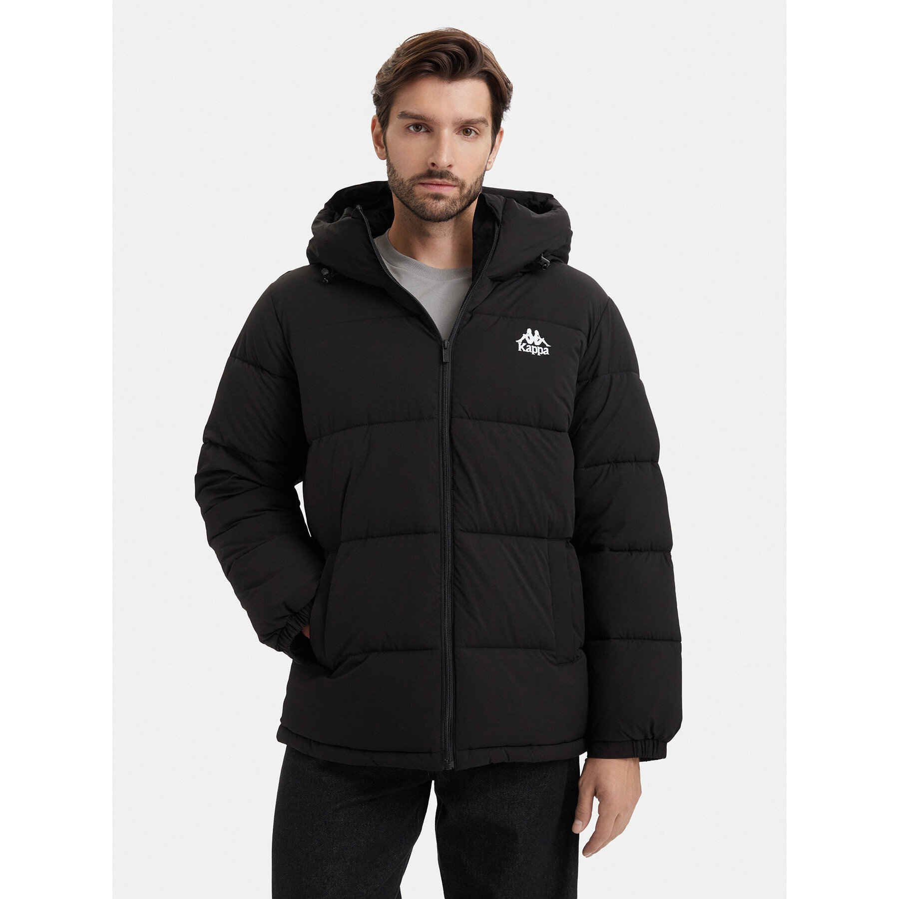Kappa Winterjacke 36226TW Schwarz Comfort Fit