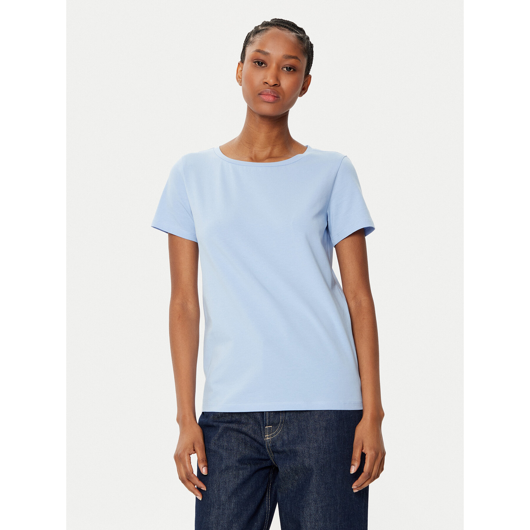 Weekend Max Mara T-Shirt Multib 2515971011 Himmelblau Regular Fit, Größe XS