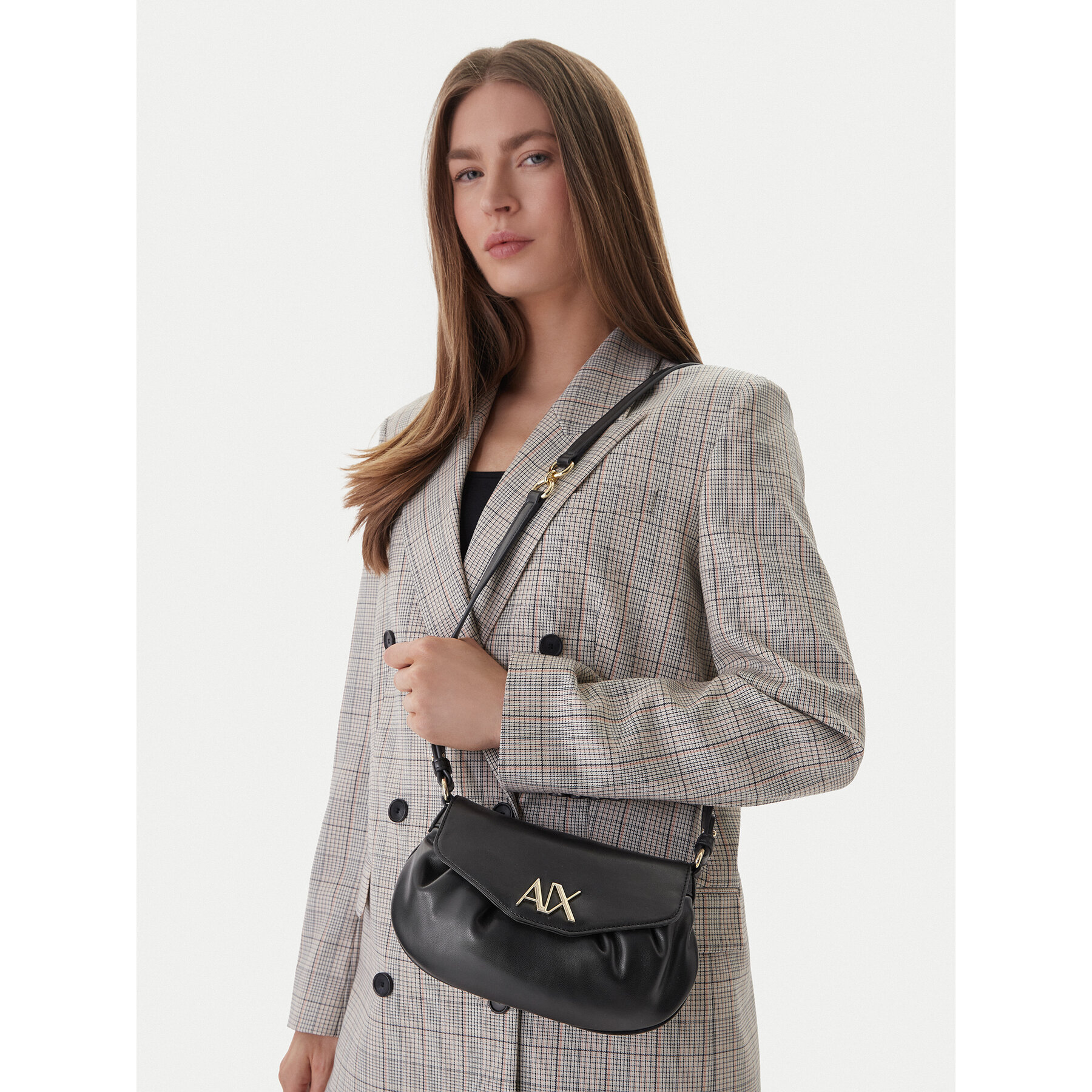 Ročna torba Armani Exchange XW002164 AF19894 UC001 Črna