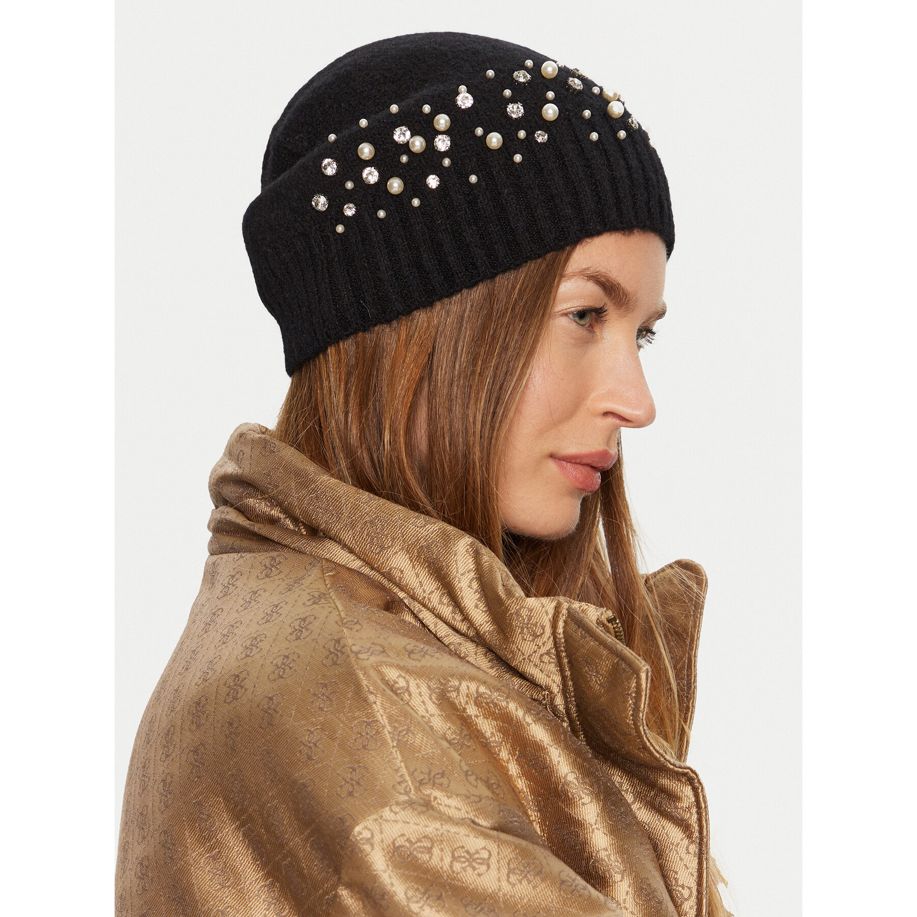 Damska Czapka Guess Czarny 4BGZ00 5786Z
