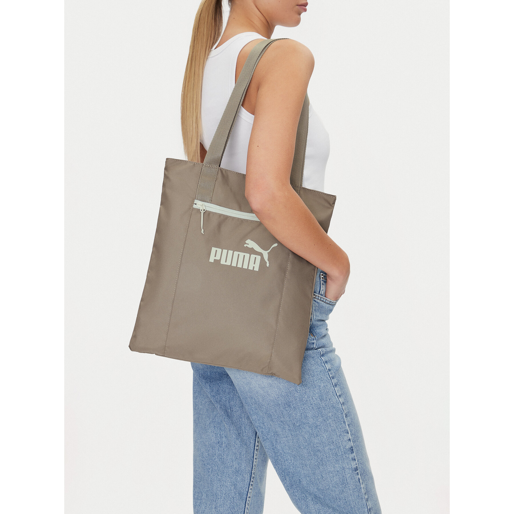 Geantă Puma BASE EA TOTE 9172403 Bej