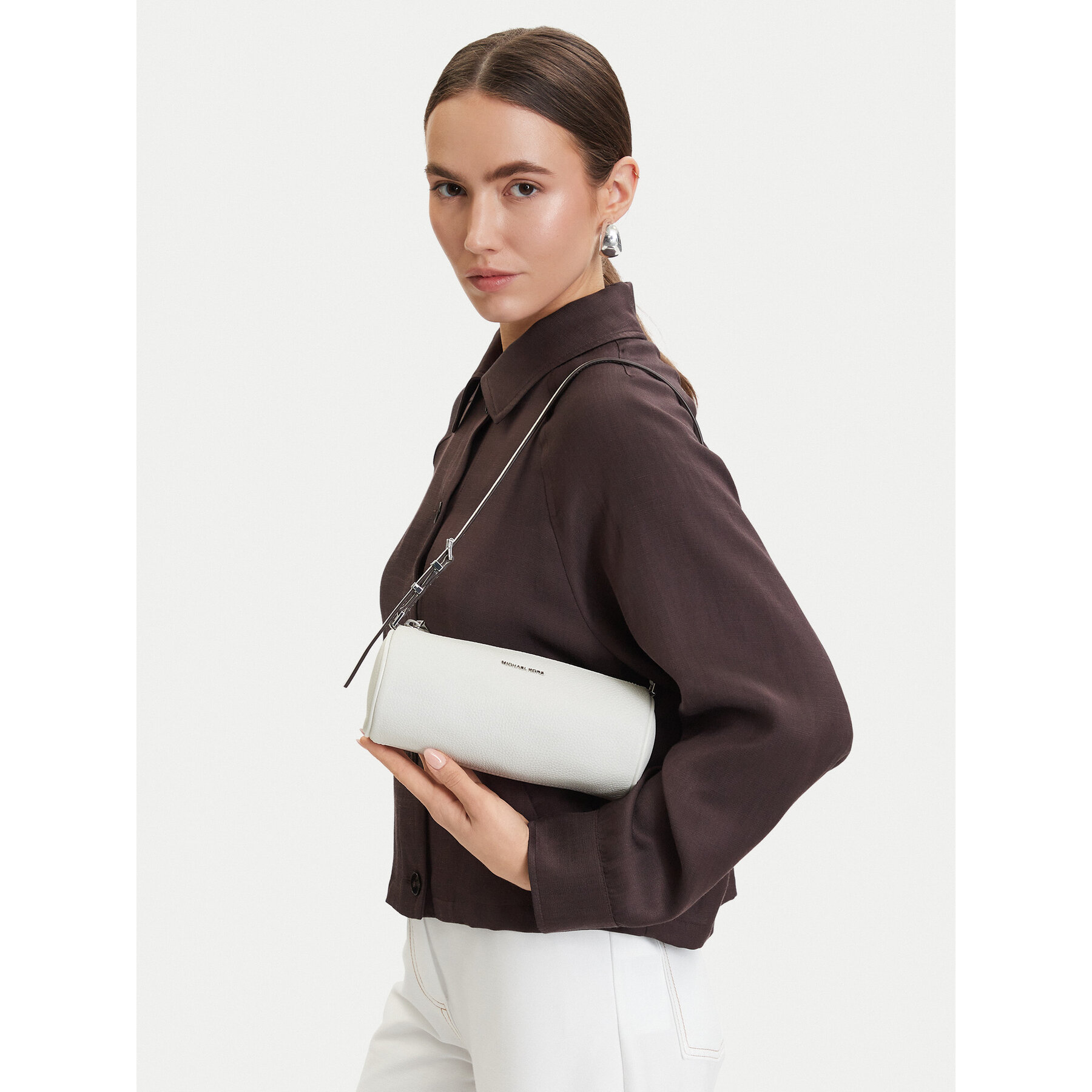 Geantă MICHAEL Michael Kors 32S6SZYC1L Alb