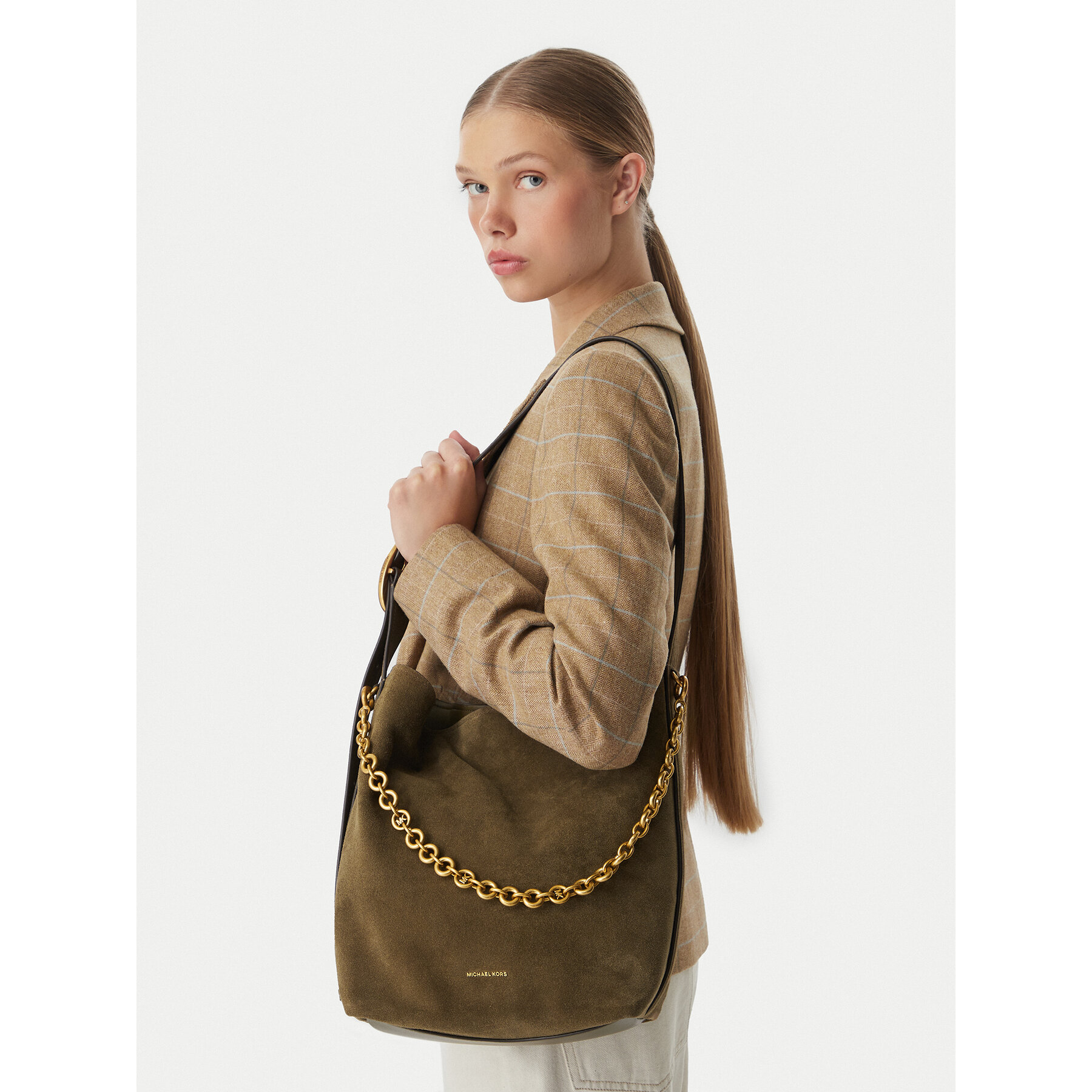 Geantă MICHAEL Michael Kors 30T6AUEM8S Verde