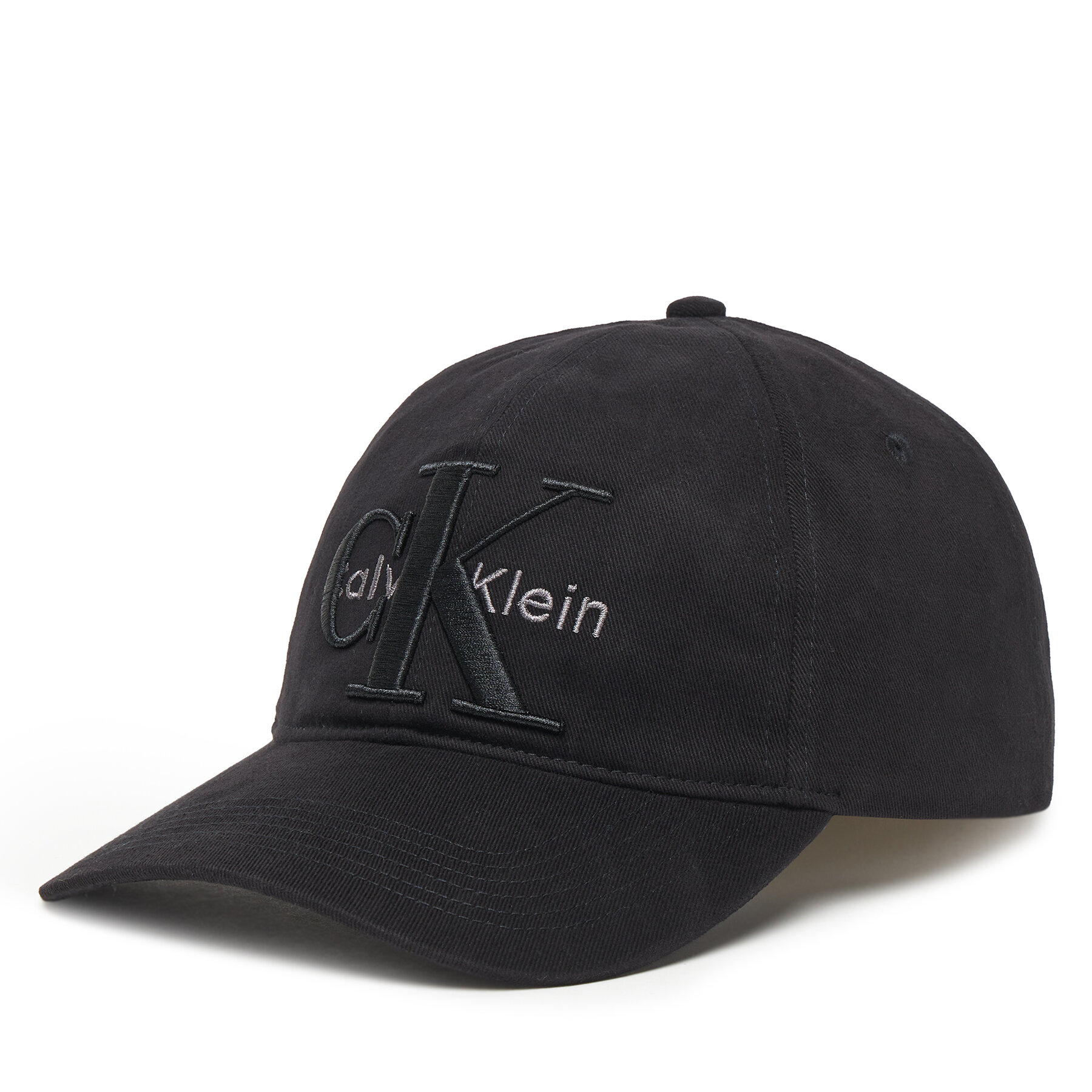 Шапка с козирка Calvin Klein Large Monologo LV04D5039G Черен