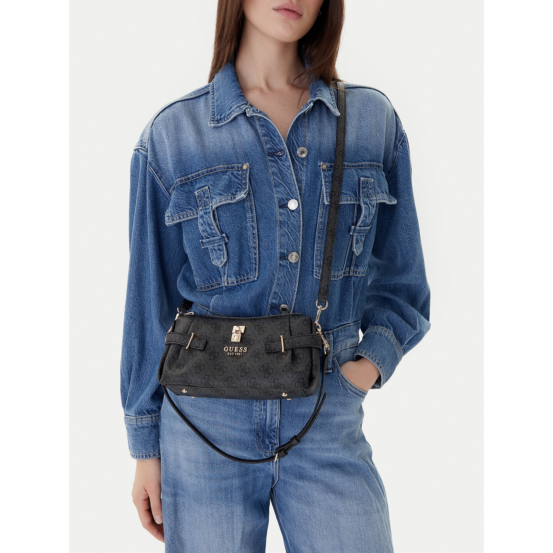 Дамска чанта Guess Yesba Mini HWSG78 33720 Сив