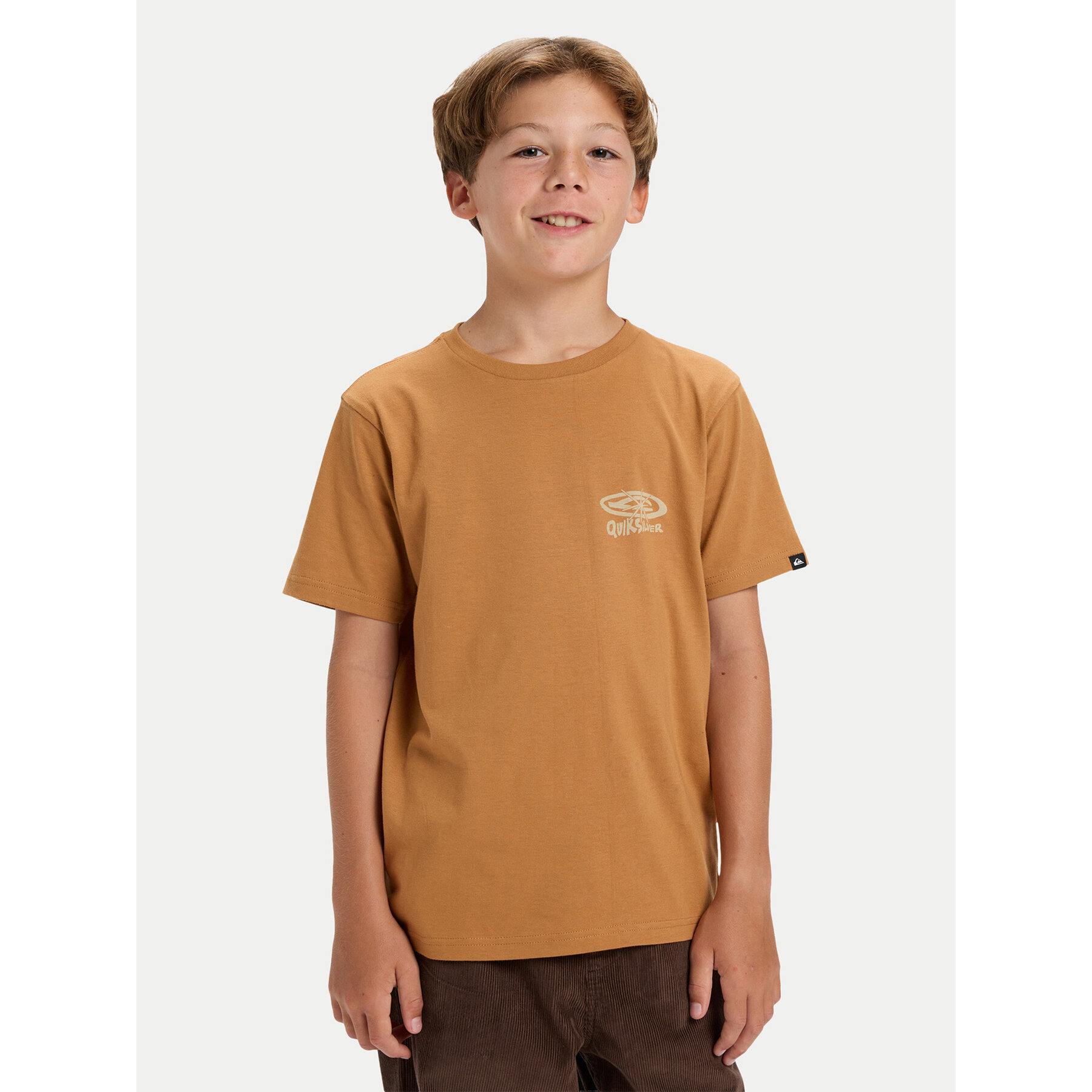 Quiksilver Póló Hw Snaky Ways EQBZT04912 Barna Regular Fit