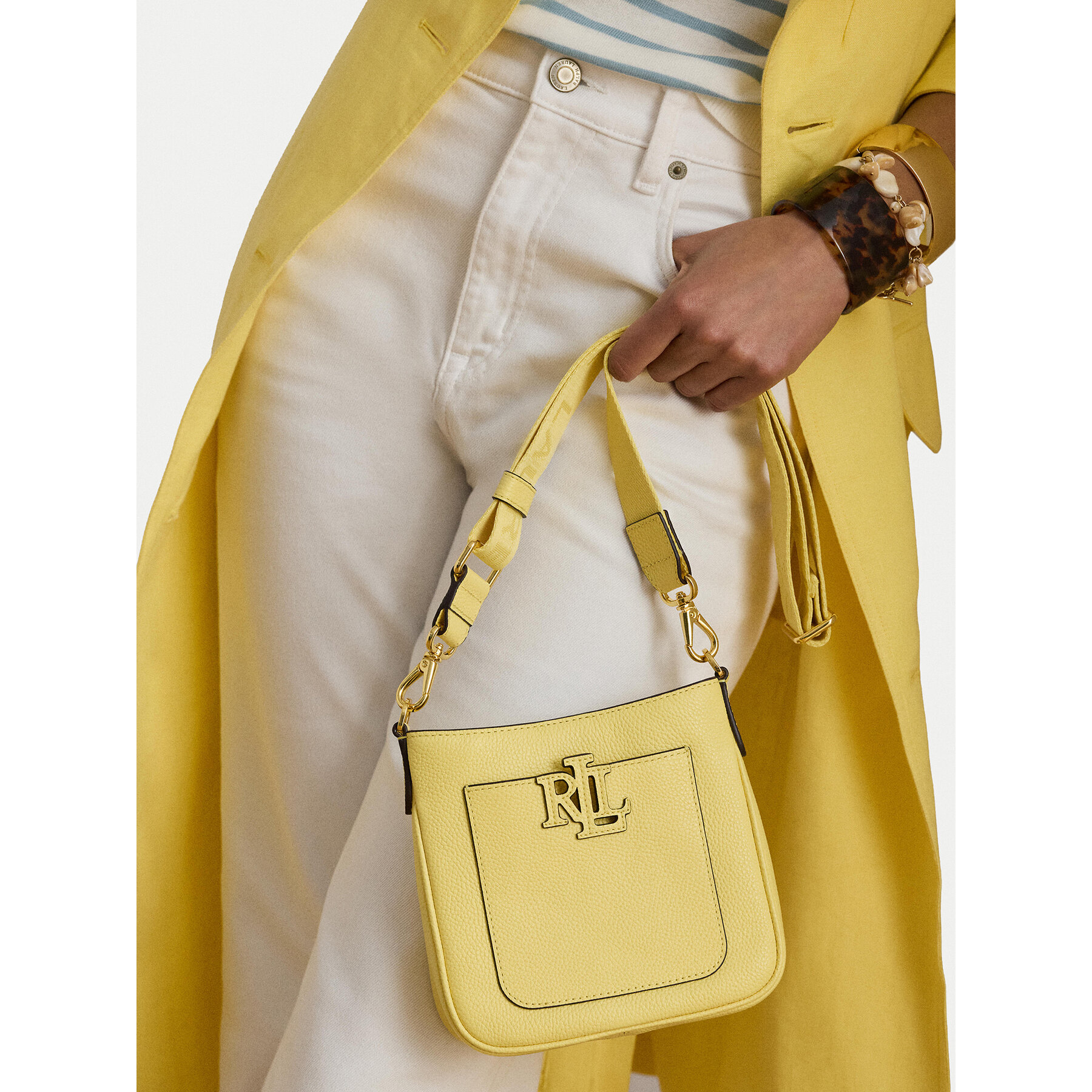 Τσάντα LAUREN RALPH LAUREN 431982184008 Κίτρινο
