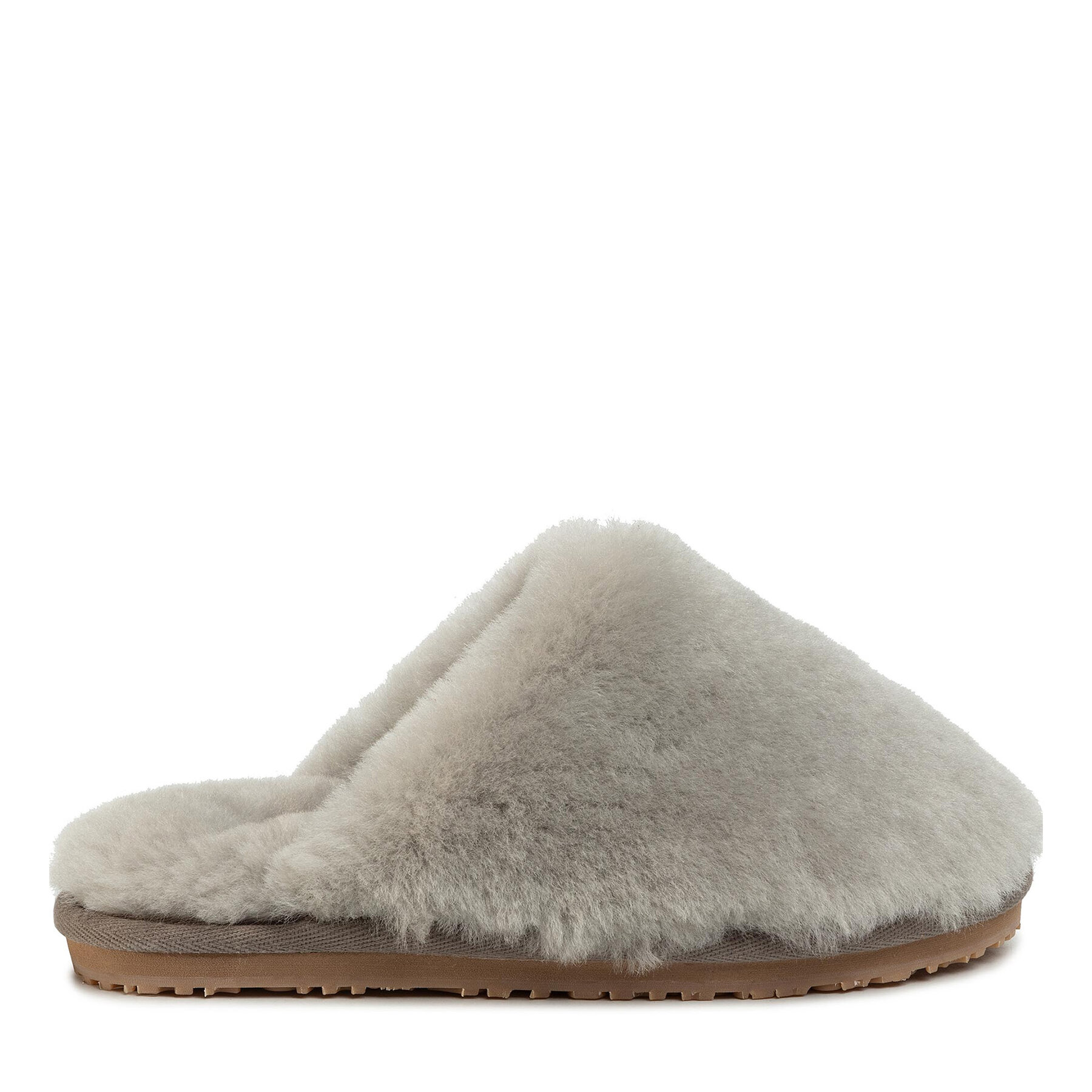 Pantuflas Mou Closed Toe Sheepskin Slipper Gris