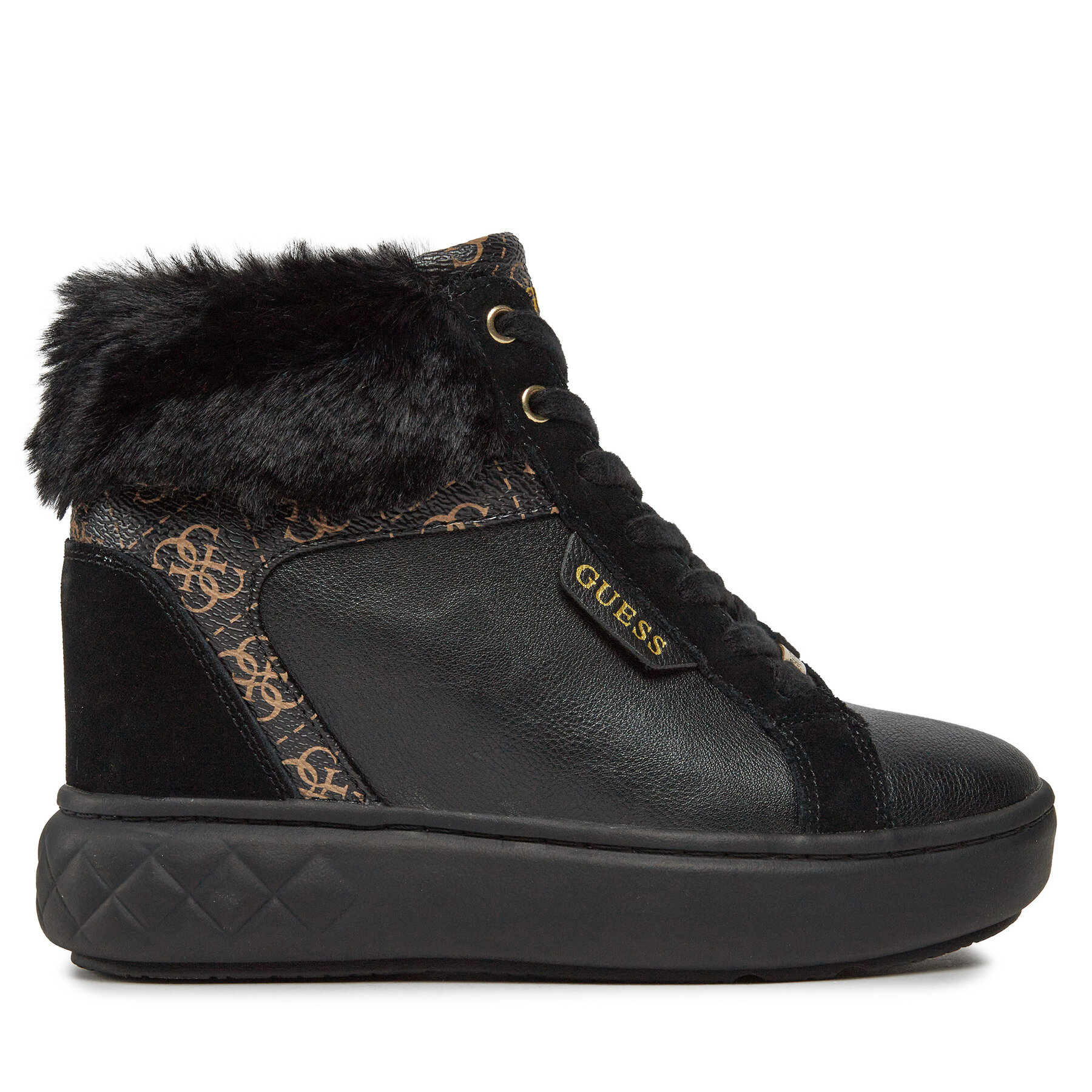 Damskie Sneakersy Guess, Rozmiar 41 Czarny Roxana FL8ROX FAL12