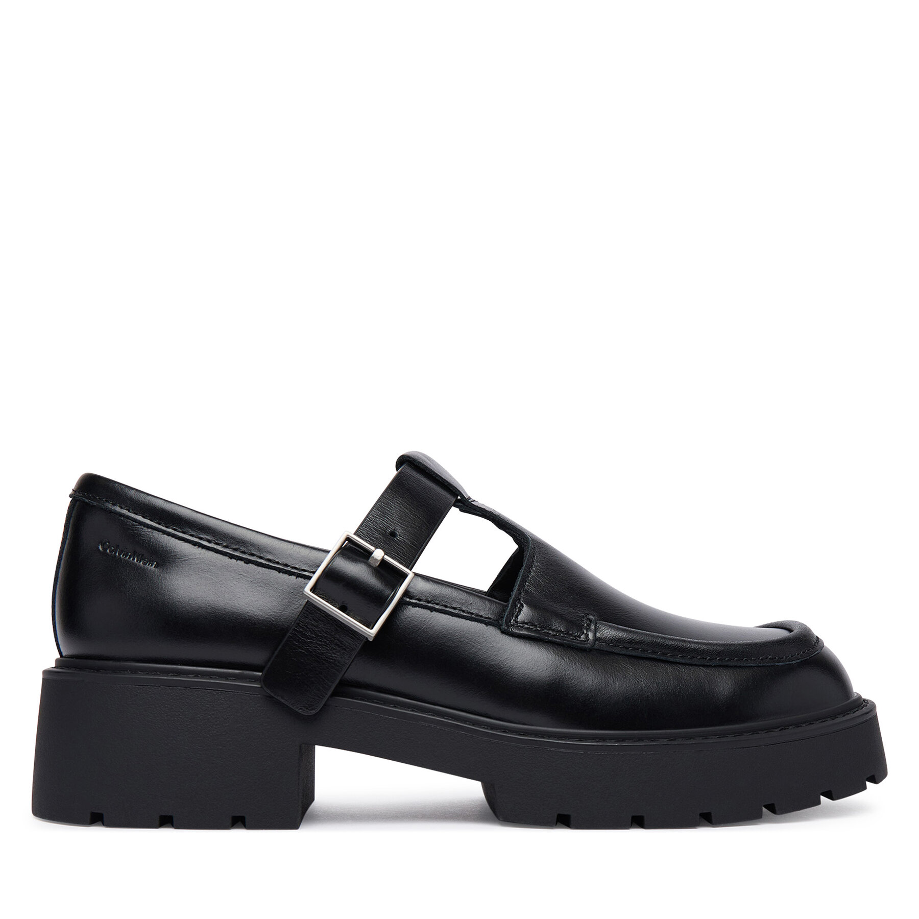 Loafers Calvin Klein Chunky Loafer Tbar Pol Lth HW0HW03046 Negru