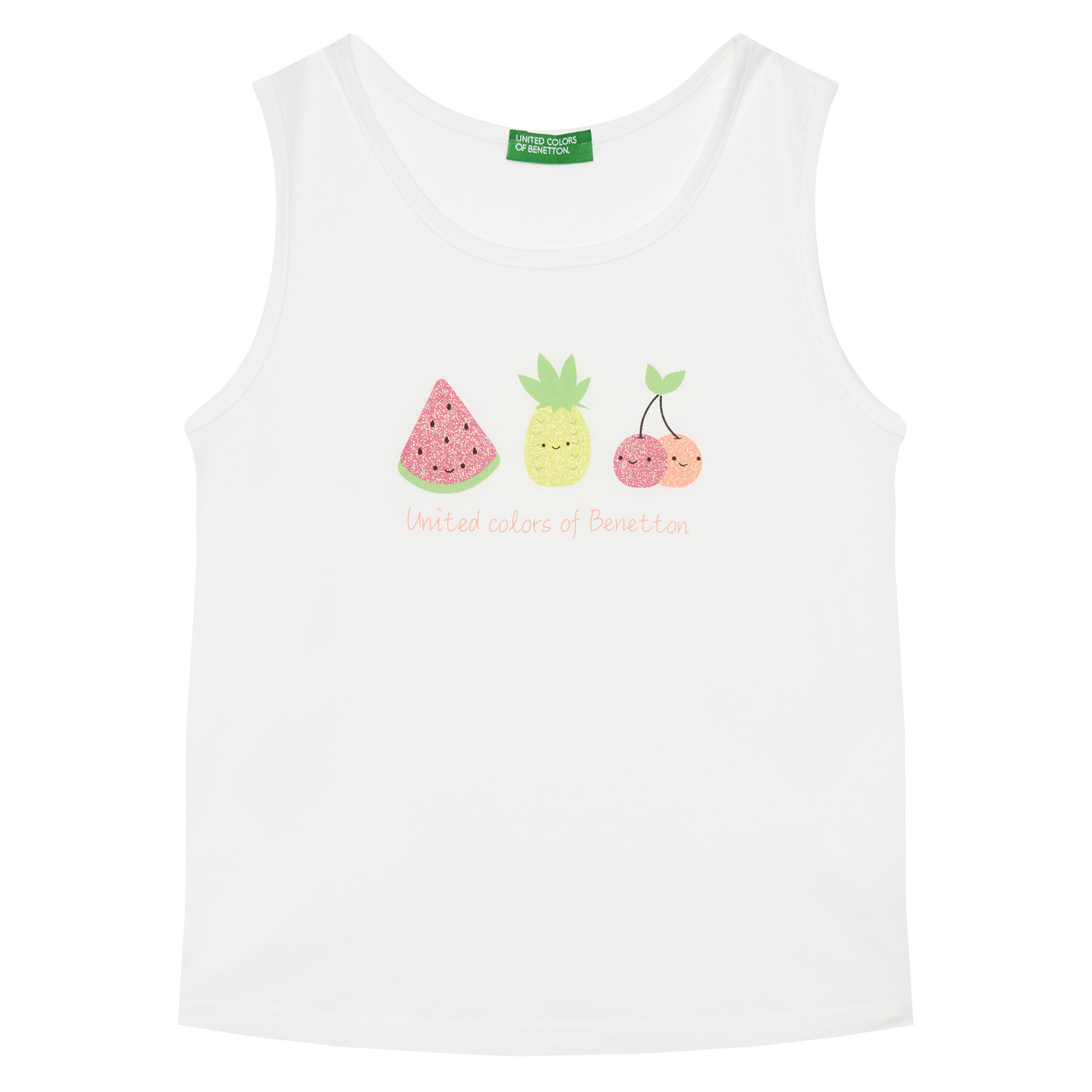 United Colors Of Benetton Felső 3I1XGH012 Fehér Regular Fit
