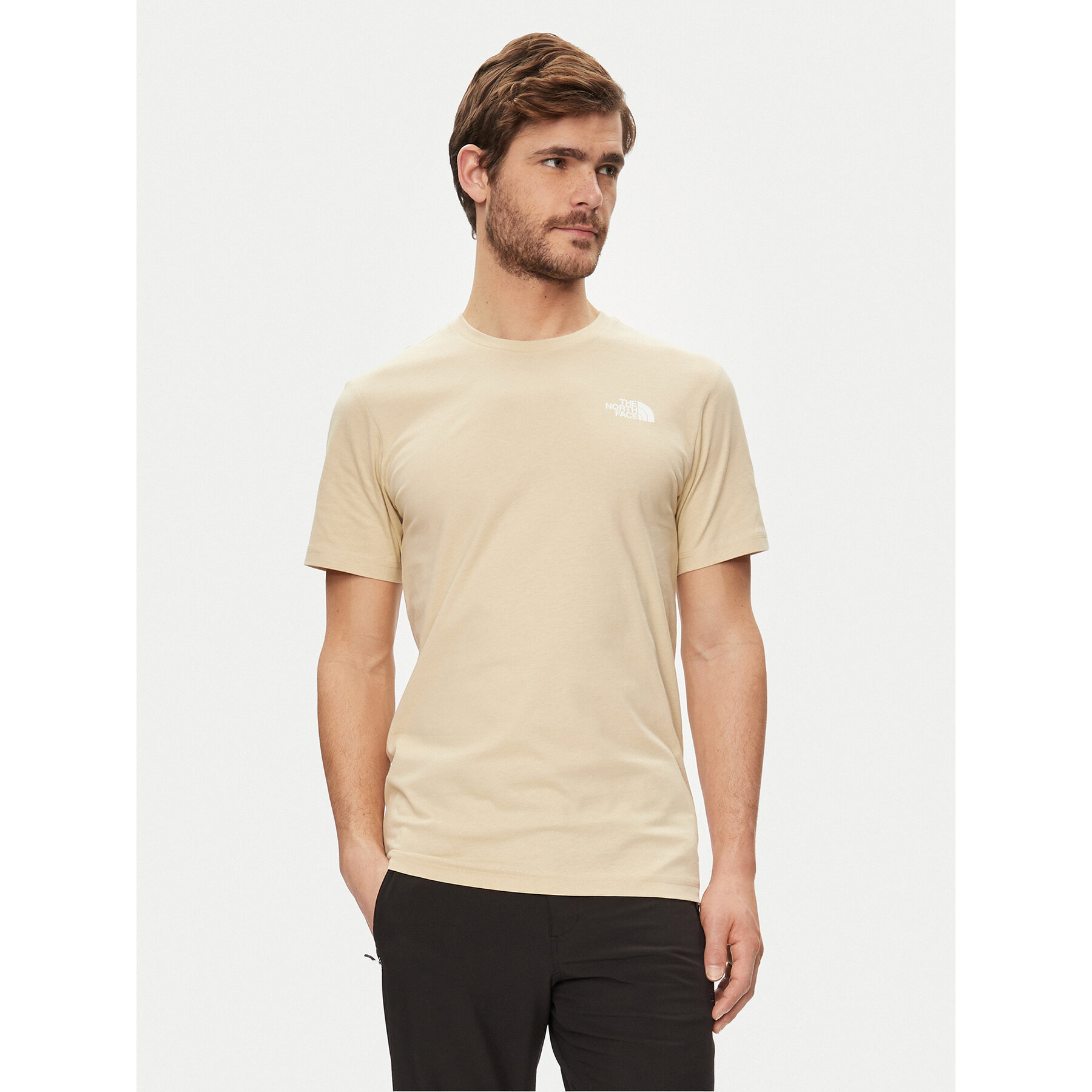 The North Face T-shirt Redbox NF0A87NP Bež Regular Fit