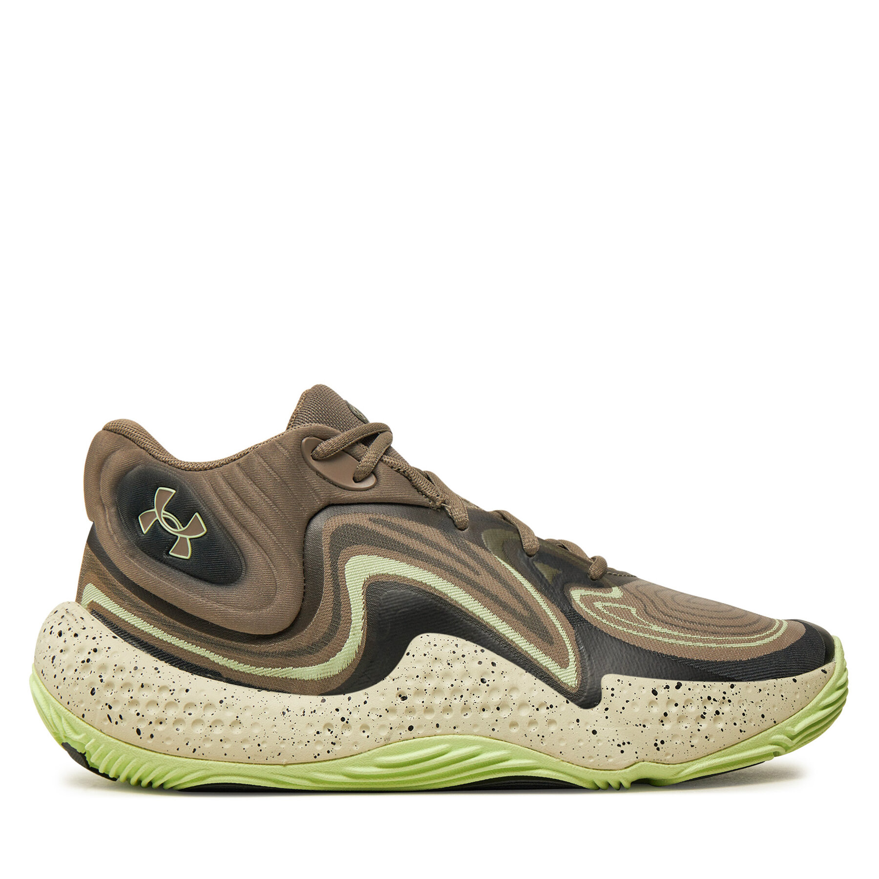 Buty do koszykówki Under Armour, Rozmiar 44.5 Szary Ua Spawn 6 Mid Camo 3028338-200