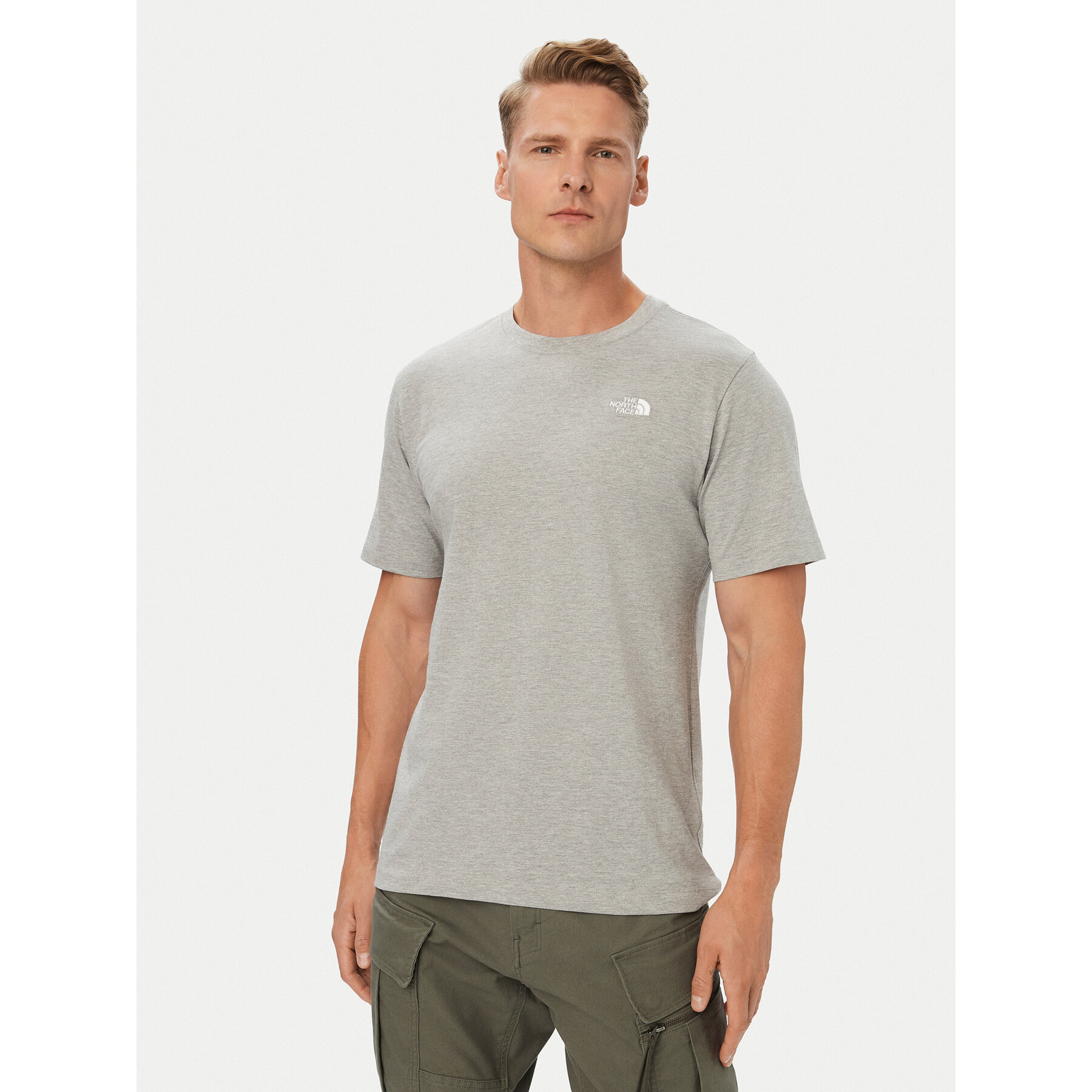The North Face T-shirt Evolution Simple Dome NF0A8CZ2 Siva Regular Fit