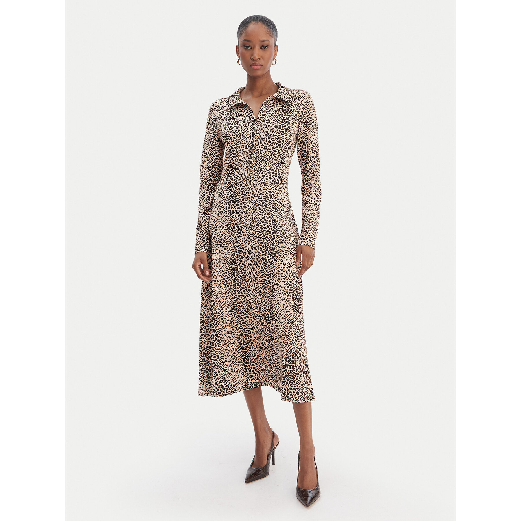 Morgan Hemdkleid 261-RINGO Beige Regular Fit