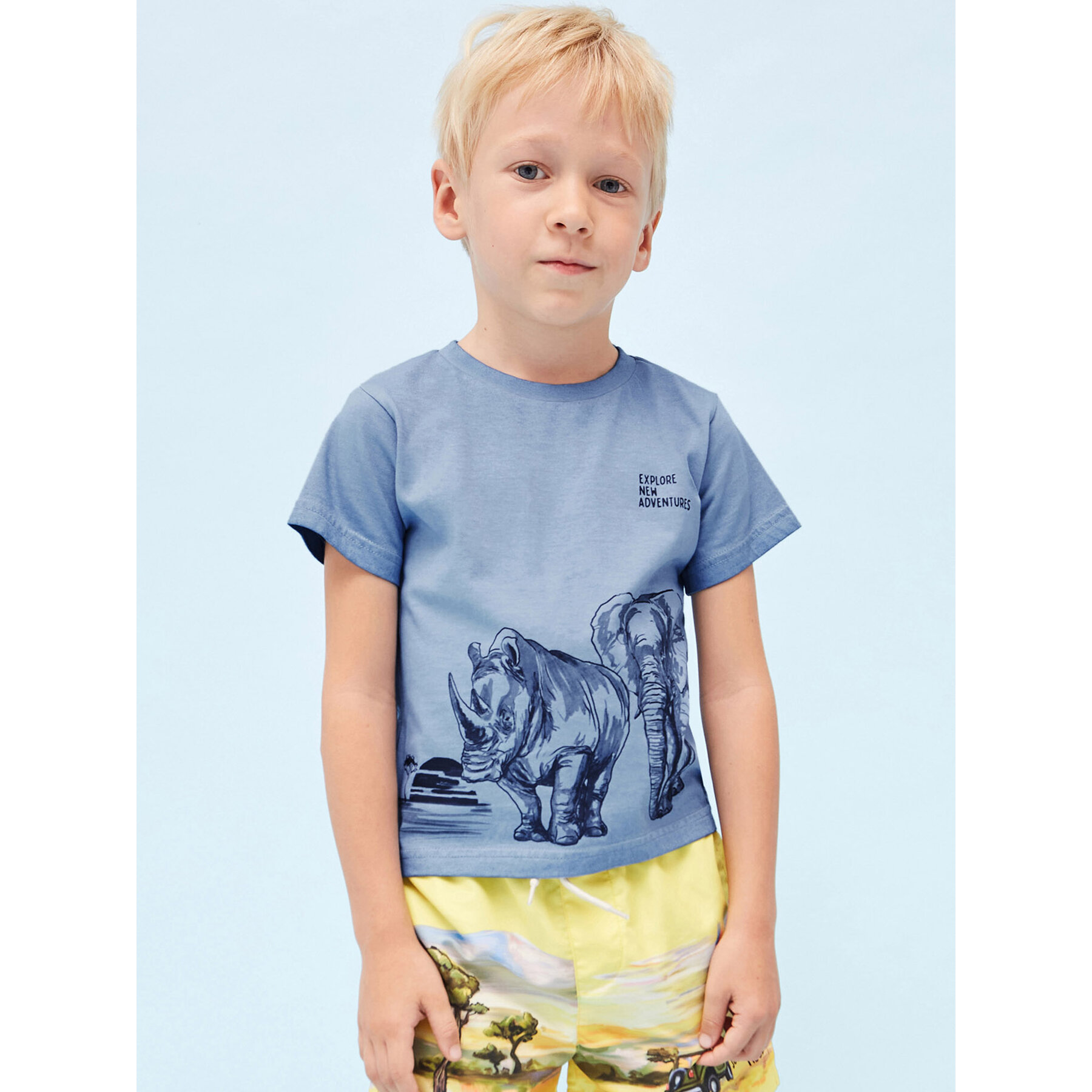 Mayoral T-shirt 3011 Blu Regular Fit